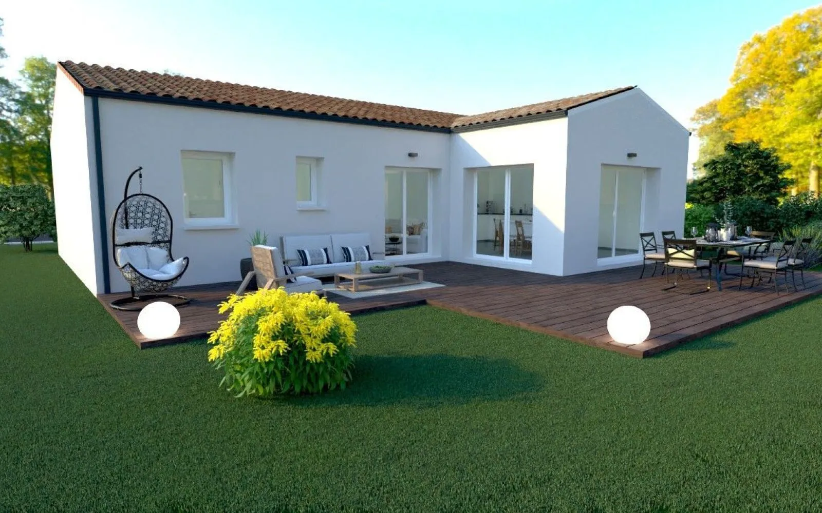 Maison 3 chambres sur un terrain de 386 m² à GROSBREUIL. à Grosbreuil — photo 2