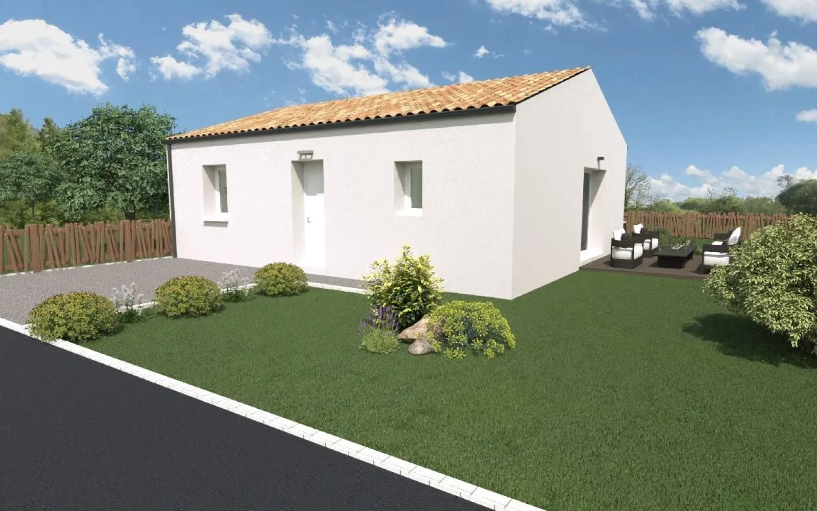 Maison 2 chambres sur un terrain de 242 m² à LONGEVILLE-SUR-MER. à Longeville-sur-Mer — photo 2