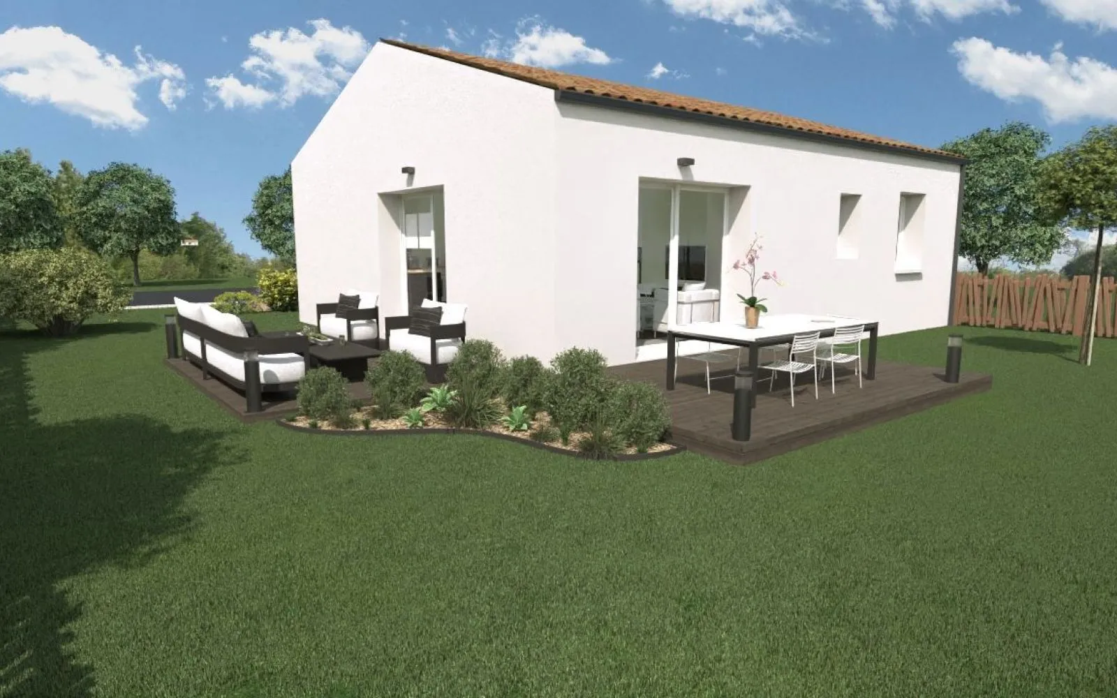 Maison 2 chambres sur un terrain de 242 m² à LONGEVILLE-SUR-MER. à Longeville-sur-Mer — photo 3