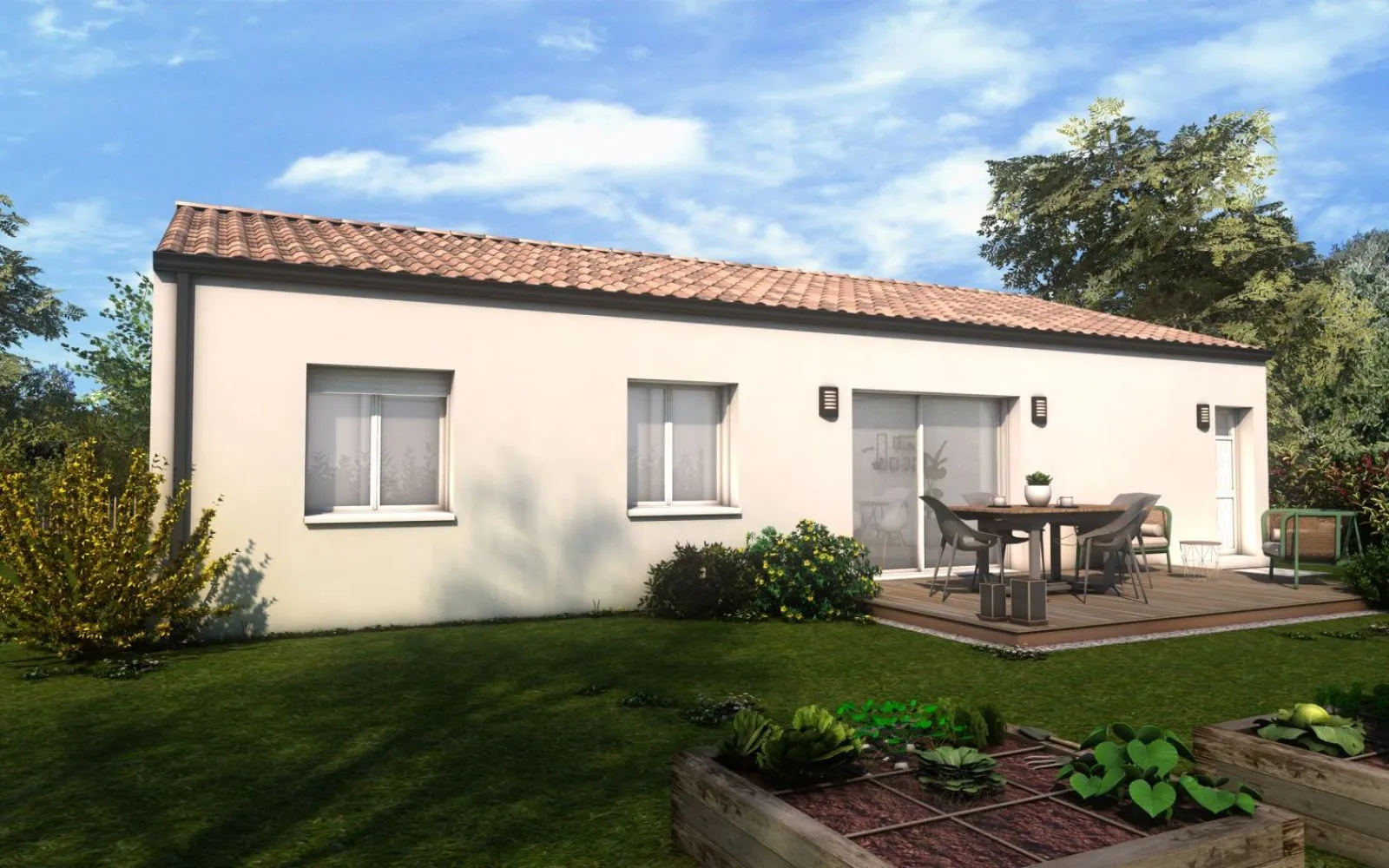 Maison 3 chambres sur un terrain de 219 m² à BAZOGES-EN-PAREDS. à Bazoges-en-Pareds — photo 2