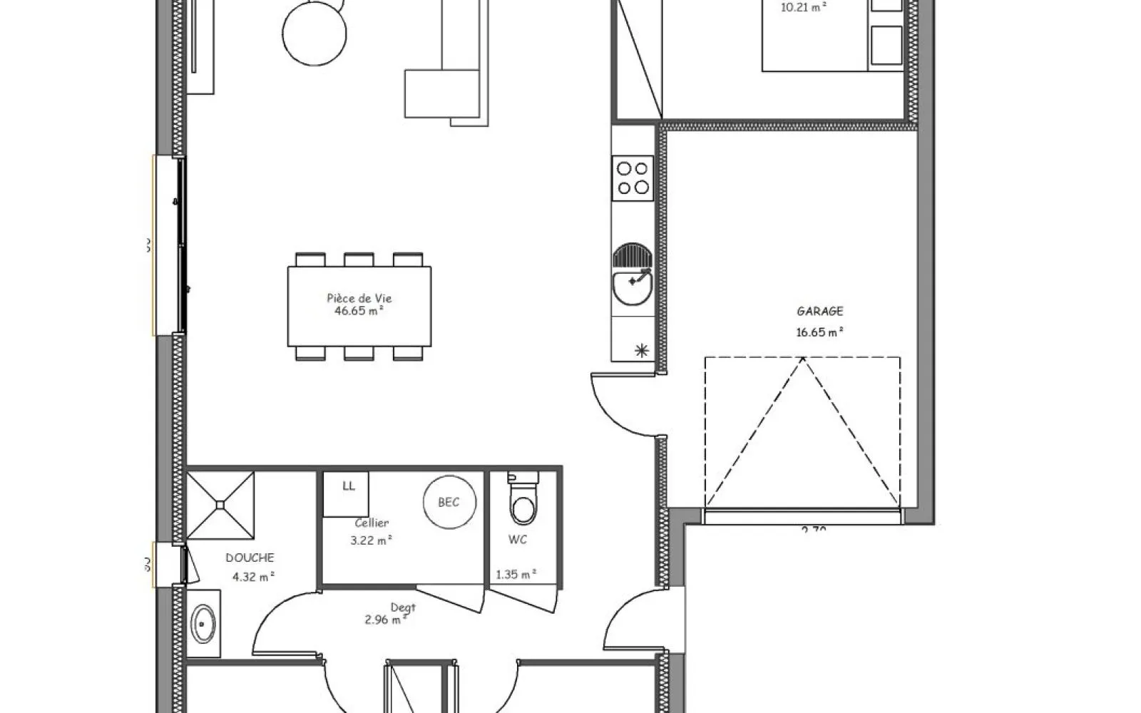 Maison 3 chambres sur un terrain de 345 m² à L'ILE-D'OLONNE. à L'Île-d'Olonne — photo 5