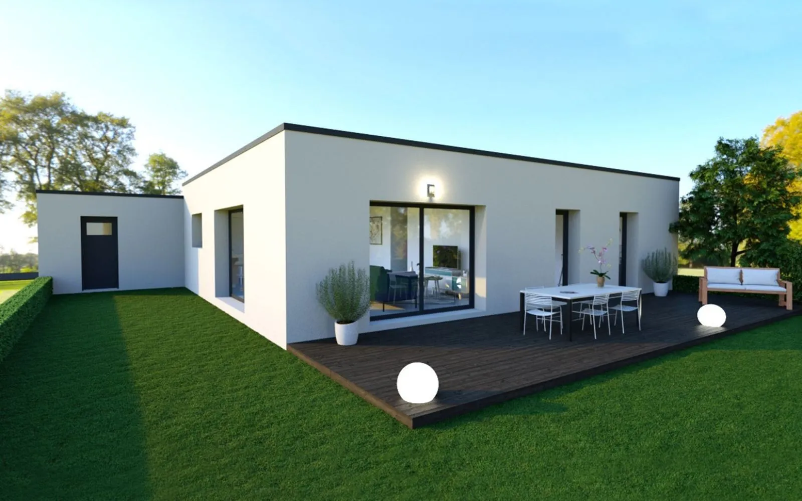Maison 3 chambres sur un terrain de 300 m² à LE FENOUILLER. à Le Fenouiller — photo 2