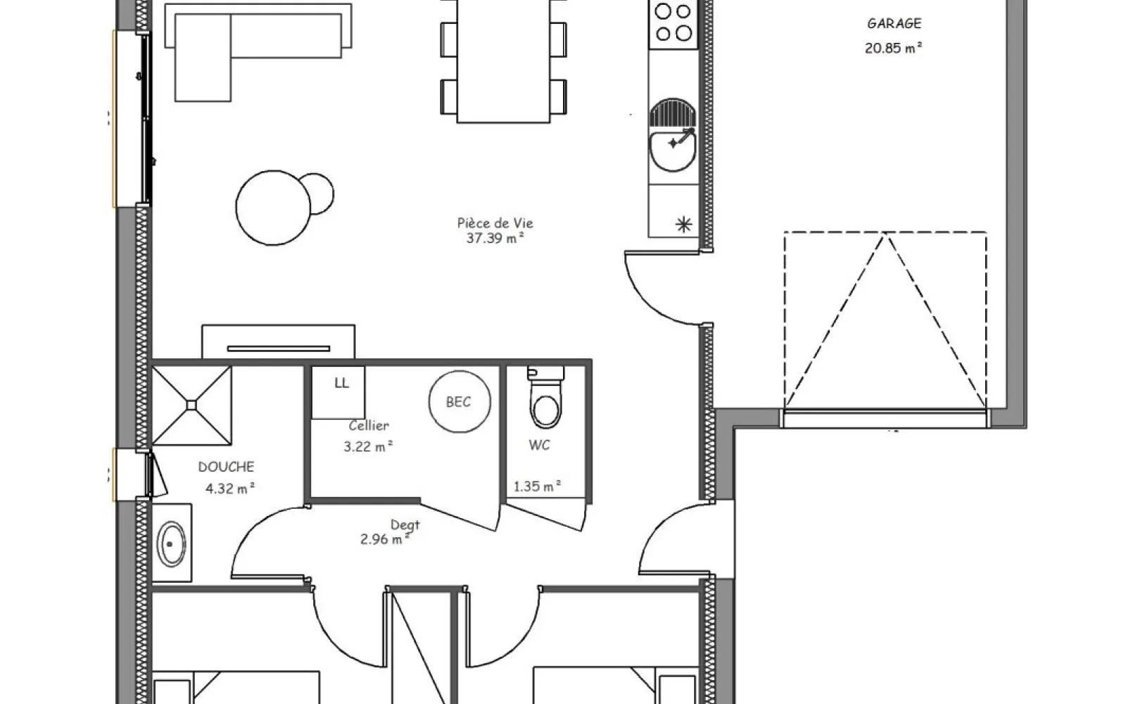 Maison 2 chambres sur un terrain de 345 m² à L'ILE-D'OLONNE. à L'Île-d'Olonne — photo 6