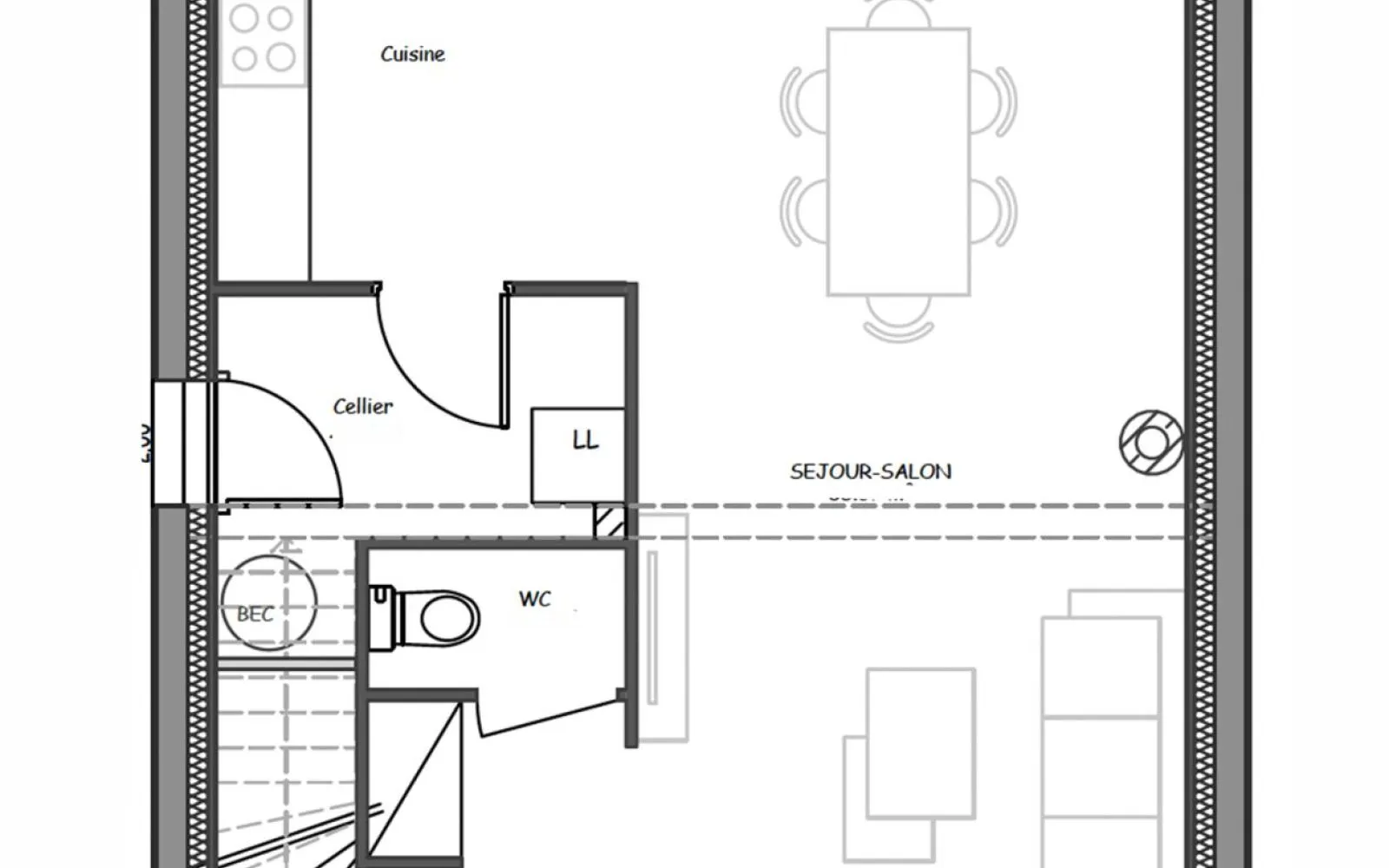 Maison 3 chambres sur un terrain de 350 m² à TREIZE-SEPTIERS. à Treize-Septiers — photo 3