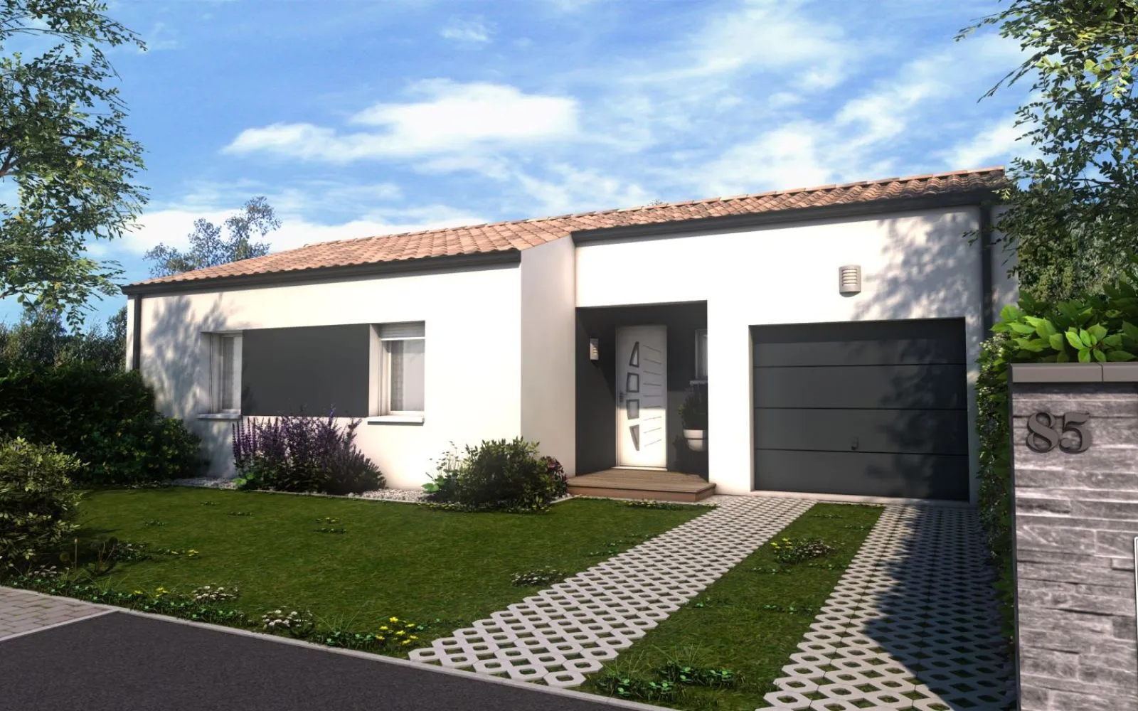 Maison 3 chambres sur un terrain de 219 m² à BAZOGES-EN-PAREDS. à Bazoges-en-Pareds — photo 2
