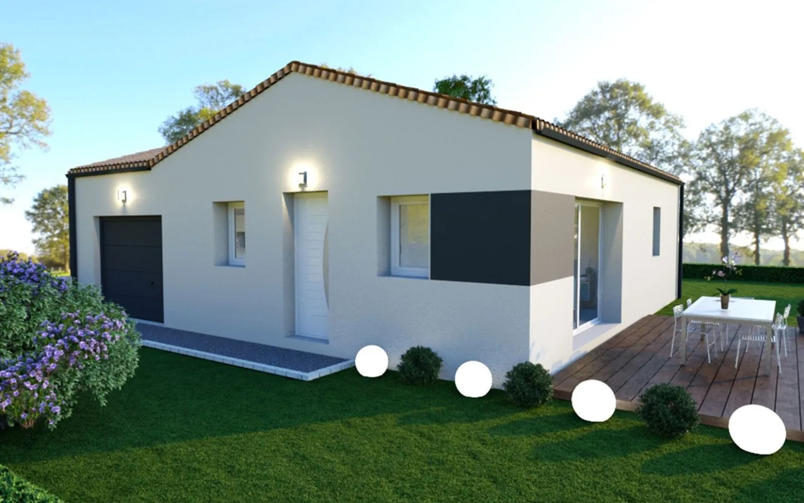 Maison 2 chambres sur un terrain de 645 m² à BEAULIEU-SOUS-LA-ROCHE. à Beaulieu-sous-la-Roche — photo 1