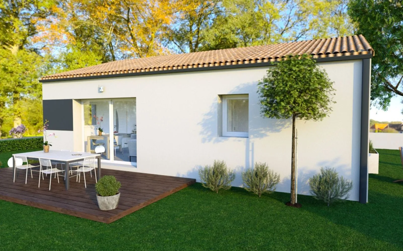Maison 2 chambres sur un terrain de 645 m² à BEAULIEU-SOUS-LA-ROCHE. à Beaulieu-sous-la-Roche — photo 2