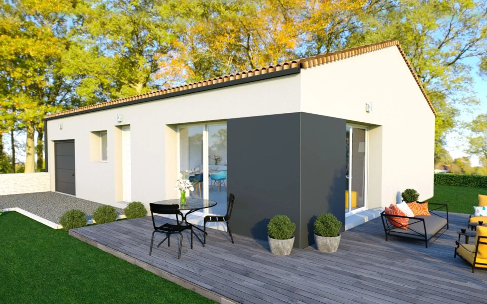 Maison 2 chambres sur un terrain de 219 m² à BAZOGES-EN-PAREDS. à Bazoges-en-Pareds — photo 1