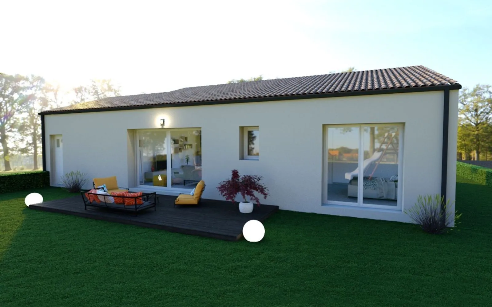 Maison 3 chambres sur un terrain de 217 m² à DOMPIERRE-SUR-YON. à Dompierre-sur-Yon — photo 2