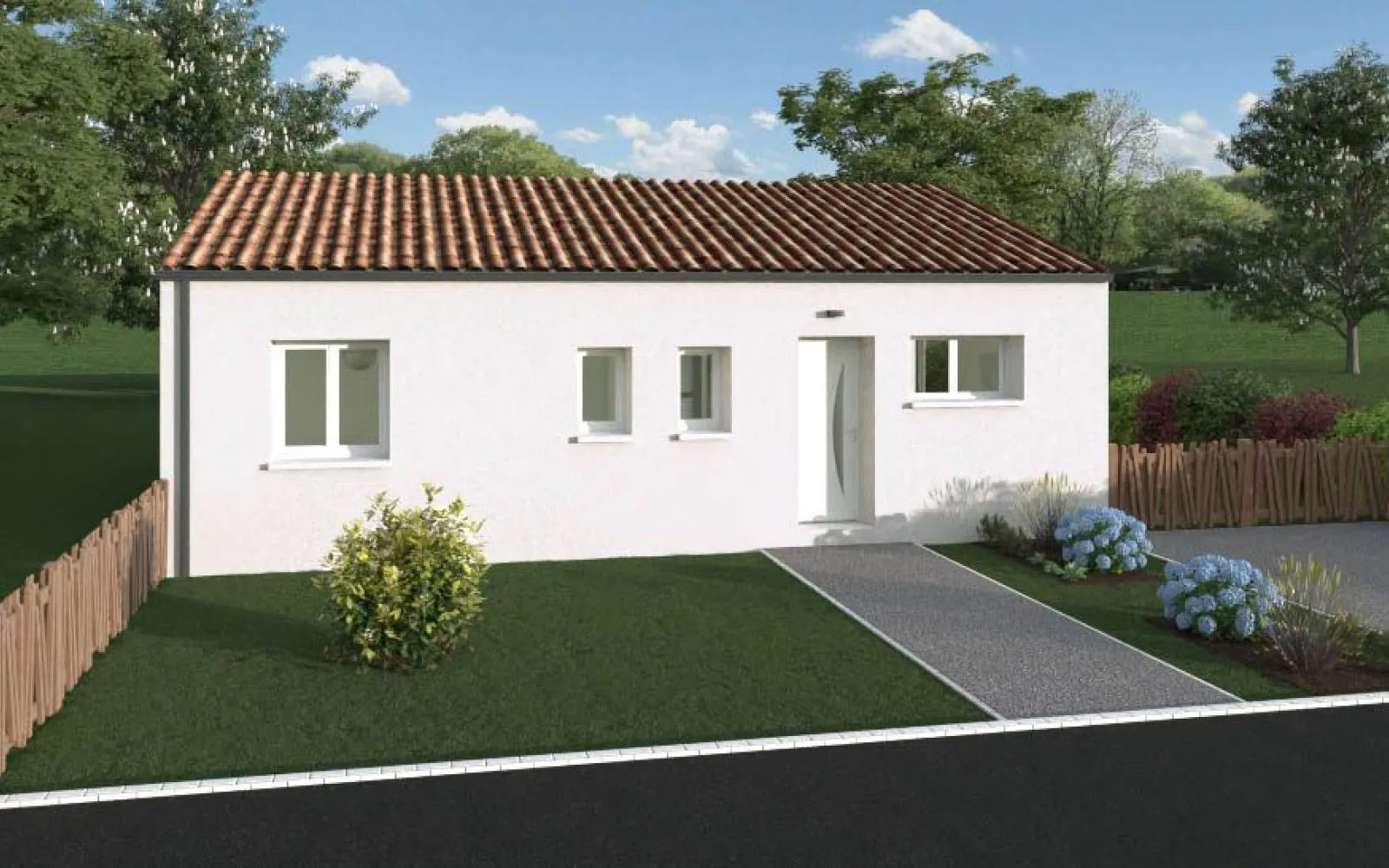 Maison 3 chambres sur un terrain de 605 m² à SAINT-MICHEL-LE-CLOUCQ. à Saint-Michel-le-Cloucq — photo 1