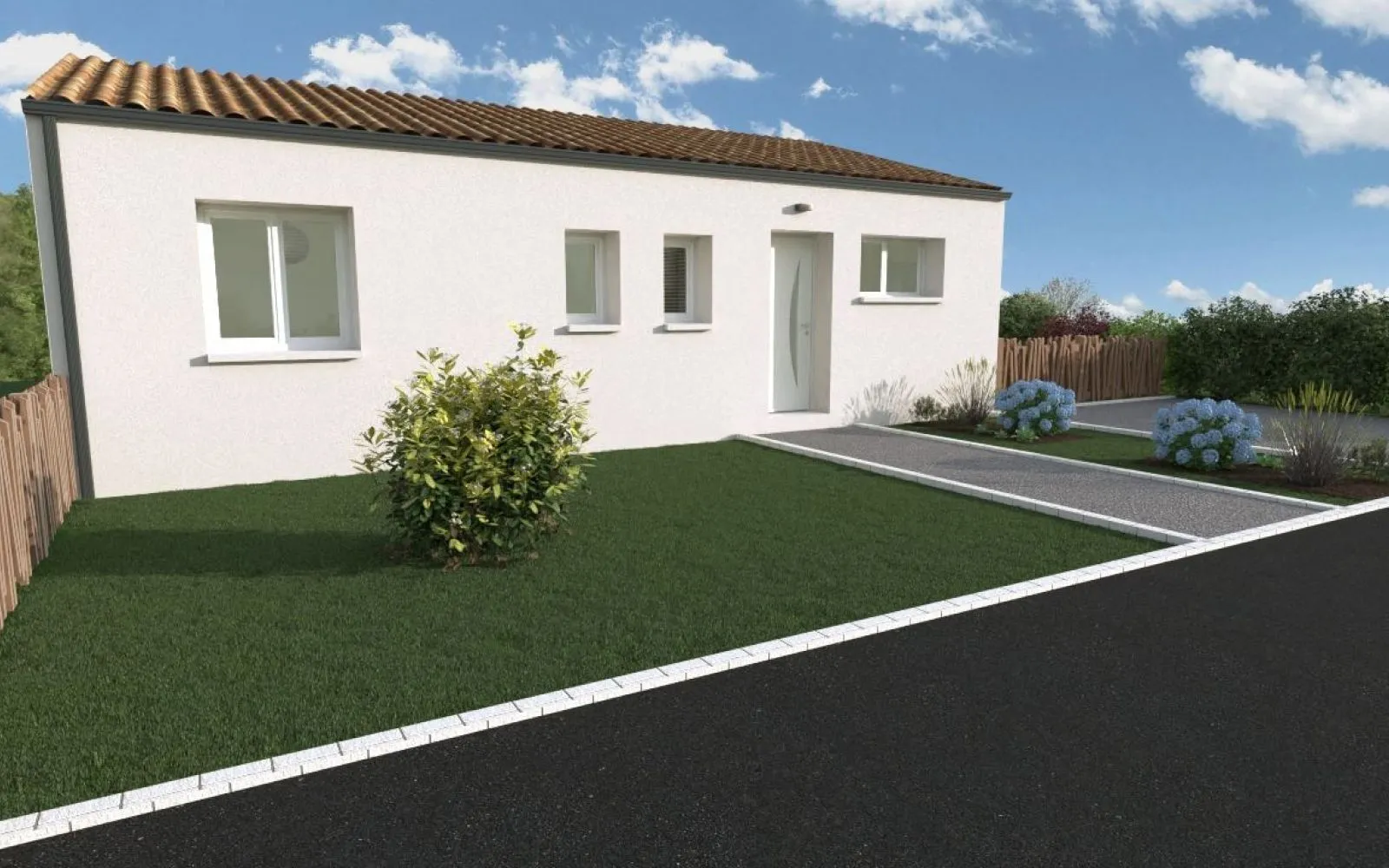 Maison 3 chambres sur un terrain de 605 m² à SAINT-MICHEL-LE-CLOUCQ. à Saint-Michel-le-Cloucq — photo 2