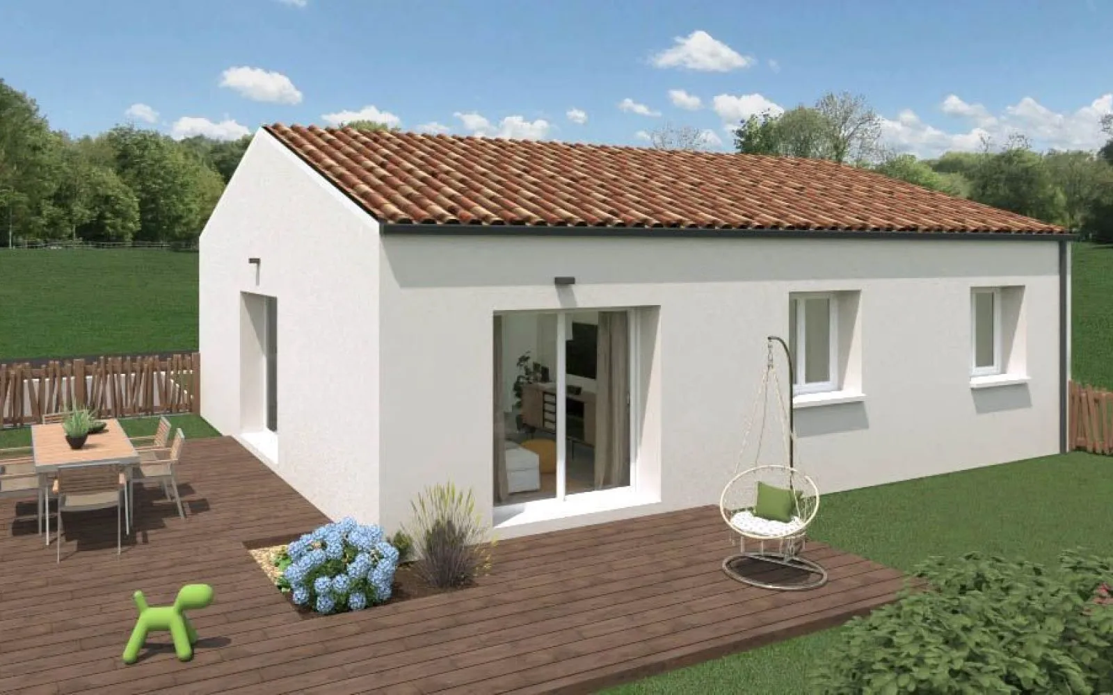 Maison 3 chambres sur un terrain de 605 m² à SAINT-MICHEL-LE-CLOUCQ. à Saint-Michel-le-Cloucq — photo 3