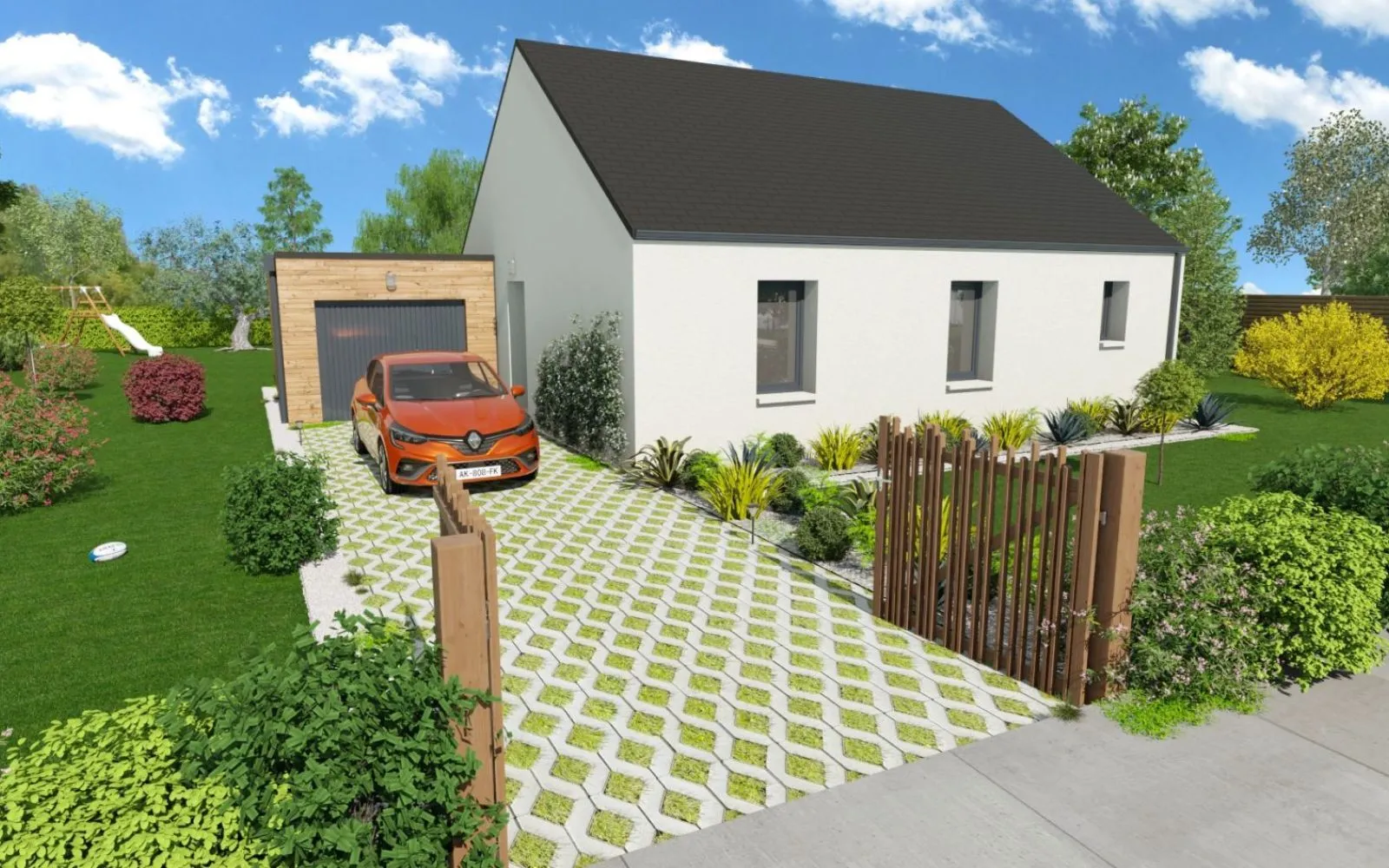 Projet de construction d'une maison 69.93 m² avec terrain à MOULT (14) à Moult — photo 1