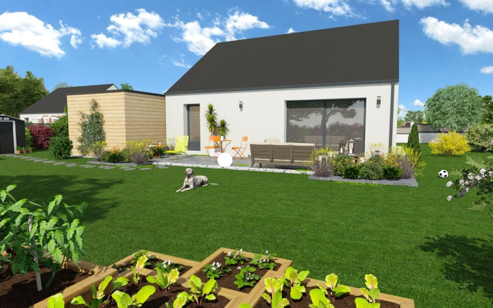 Projet de construction d'une maison 80.07 m² avec terrain à VILLERS-BOCAGE (14) à Villers-Bocage — photo 2