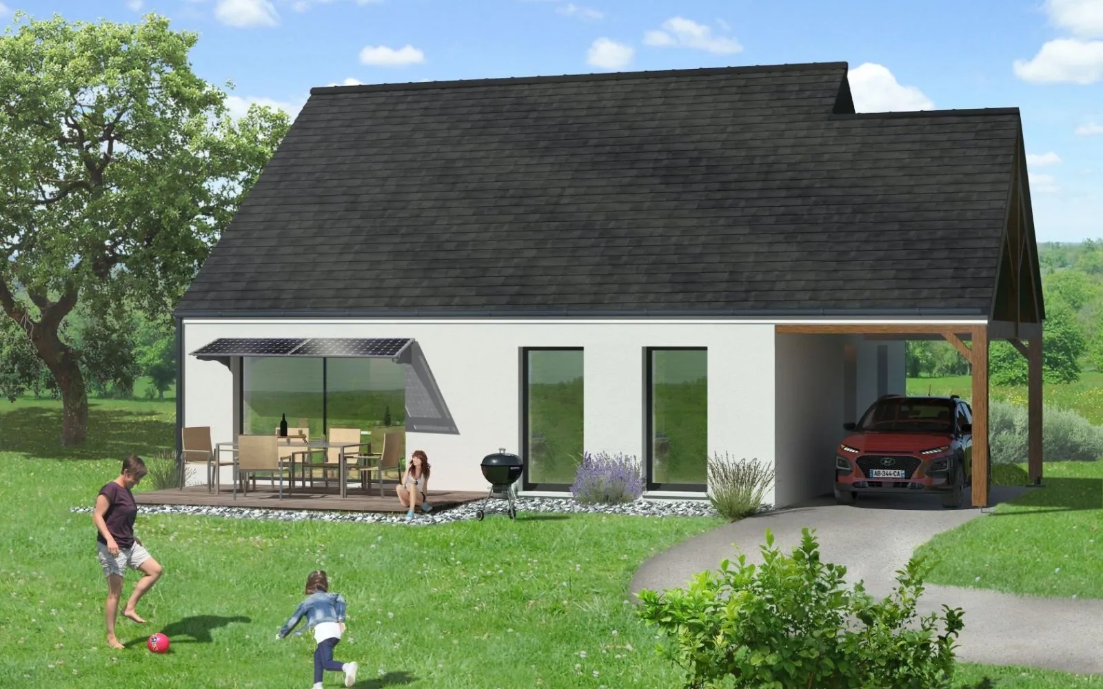 Projet de construction d'une maison 89.33 m² avec terrain à MOULT (14) à Moult — photo 1