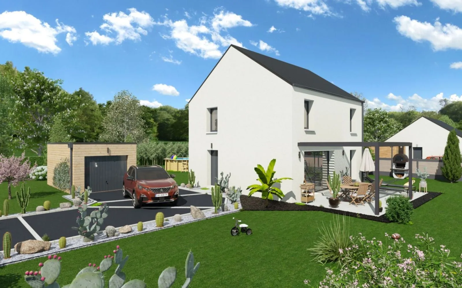 Projet de construction d'une maison 92.62 m² avec terrain à MOULT (14) à Moult — photo 1