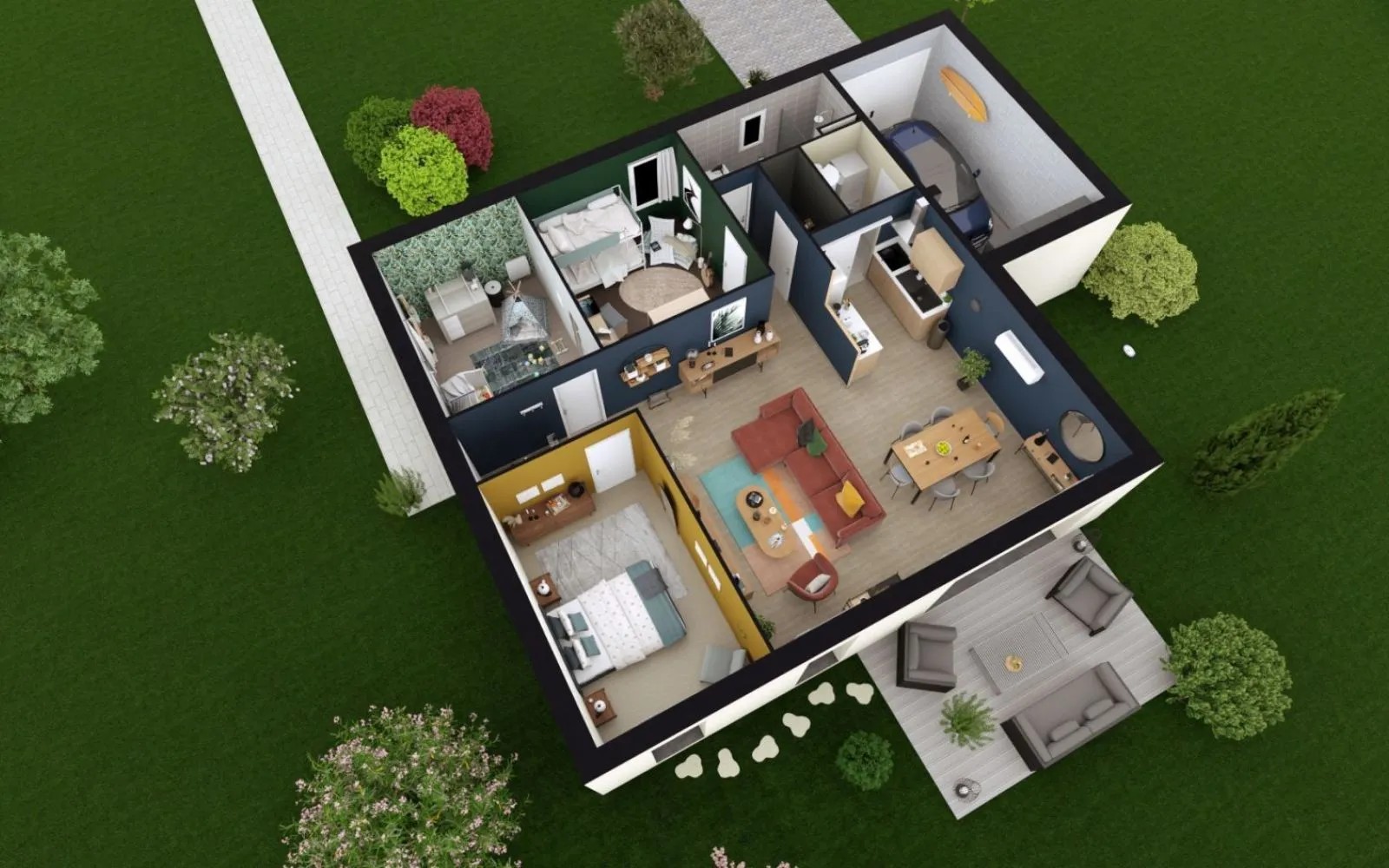 Projet de construction d'une maison 89.33 m² avec terrain à MOULT (14) à Moult — photo 3