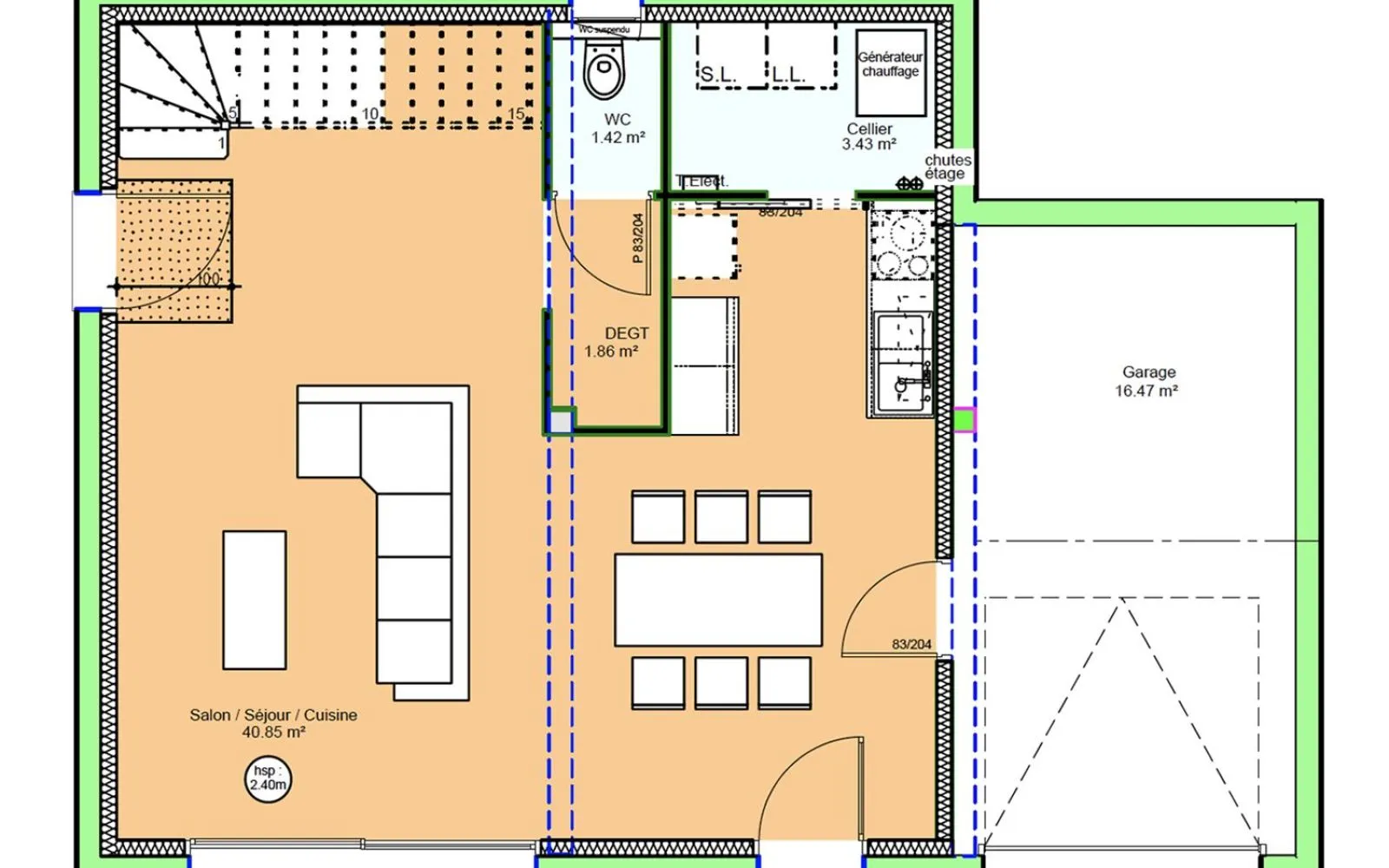 Projet de construction d'une maison 92.62 m² avec terrain à MOULT (14) à Moult — photo 11