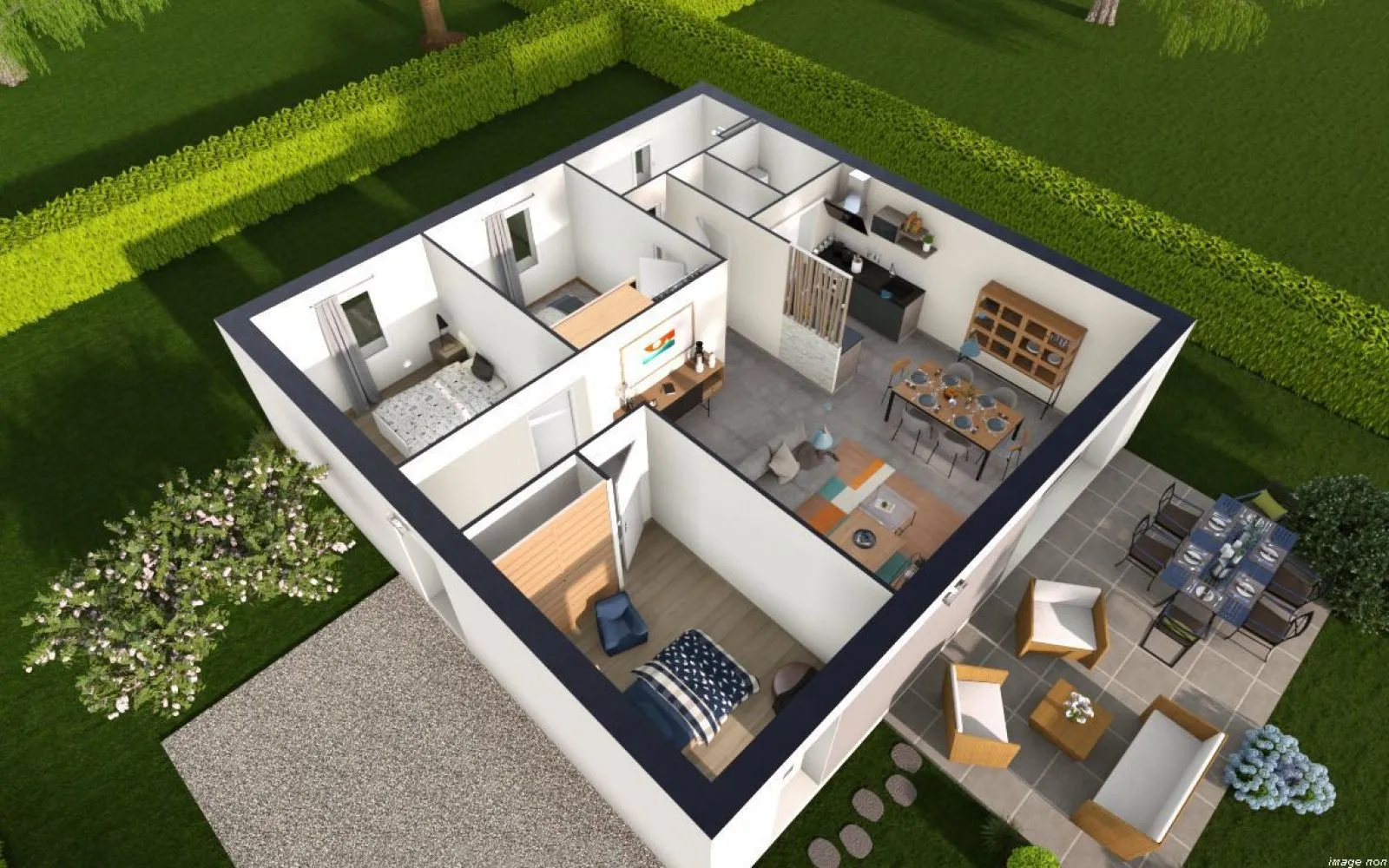 Projet de construction d'une maison 69.93 m² avec terrain à COUDES (63) à Coudes — photo 3
