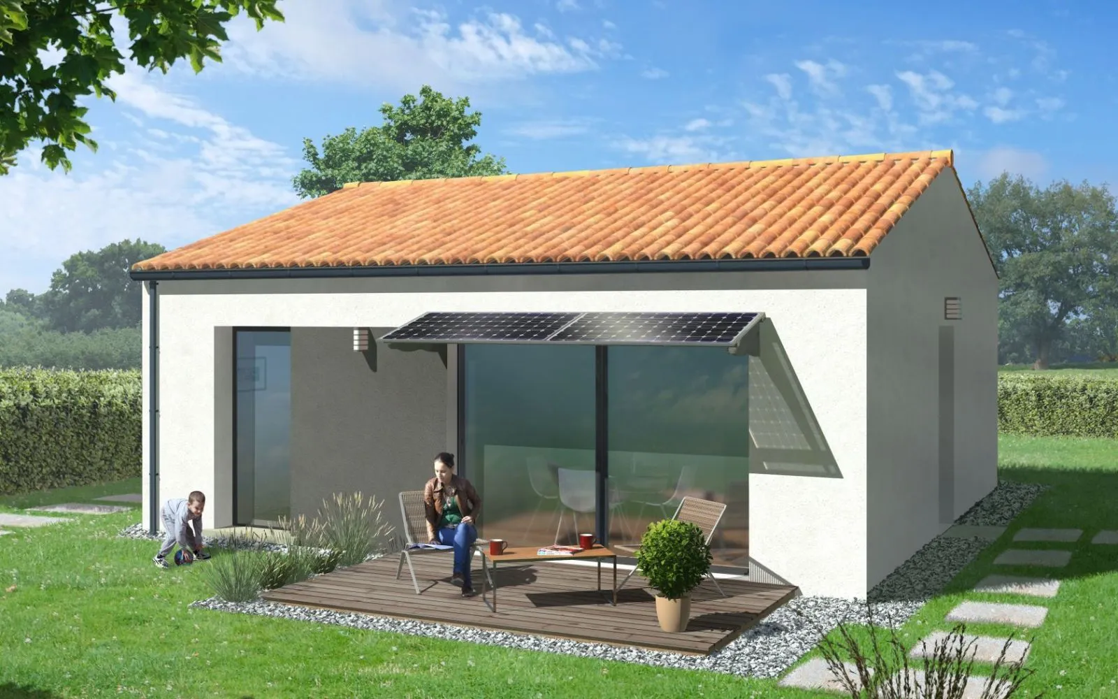 Projet de construction d'une maison 49.47 m² avec terrain à COUDES (63) à Coudes — photo 1