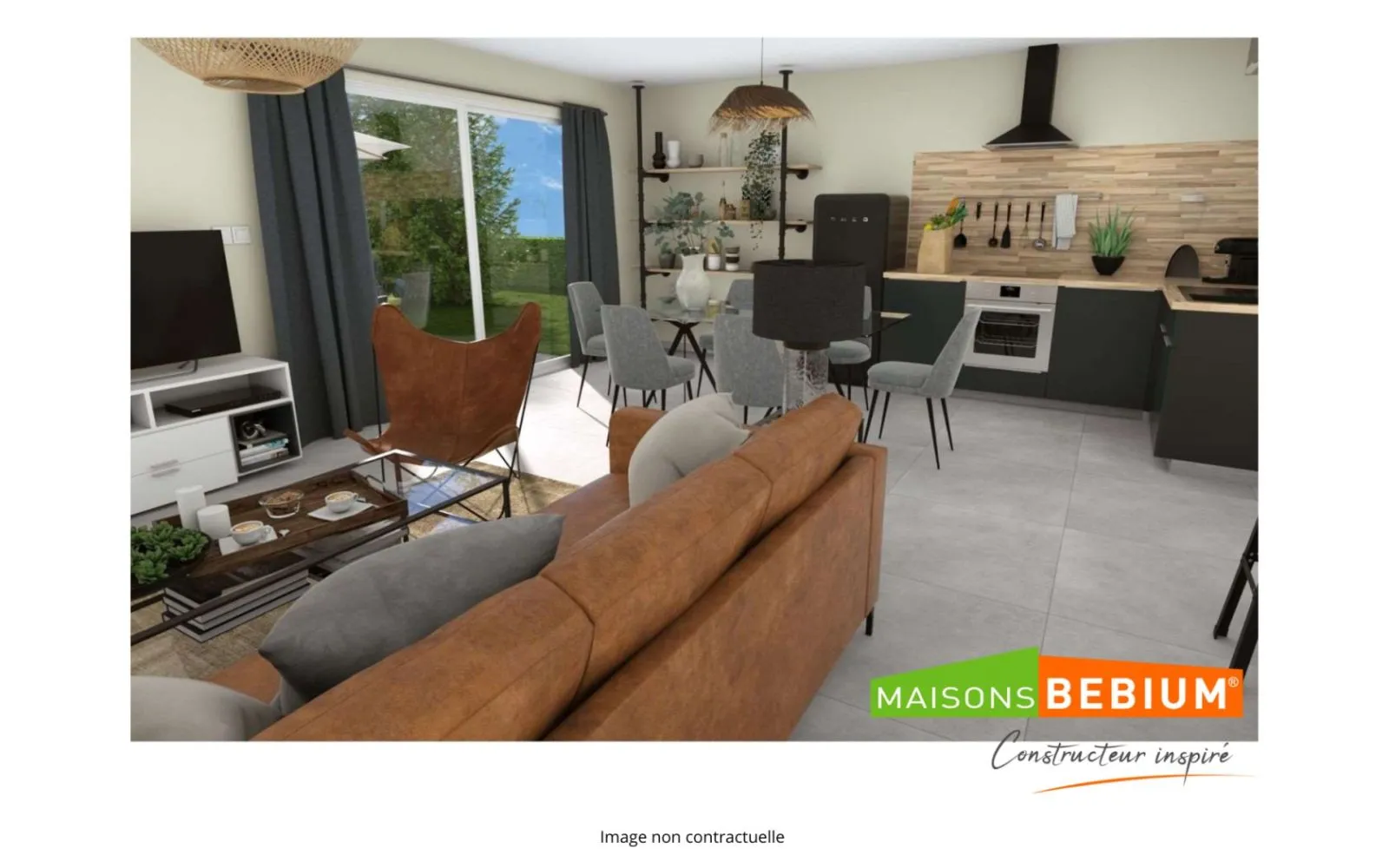 Projet de construction d'une maison 80.07 m² avec terrain à EGLISENEUVE-PRES-BILLOM (63) à Égliseneuve-près-Billom — photo 2