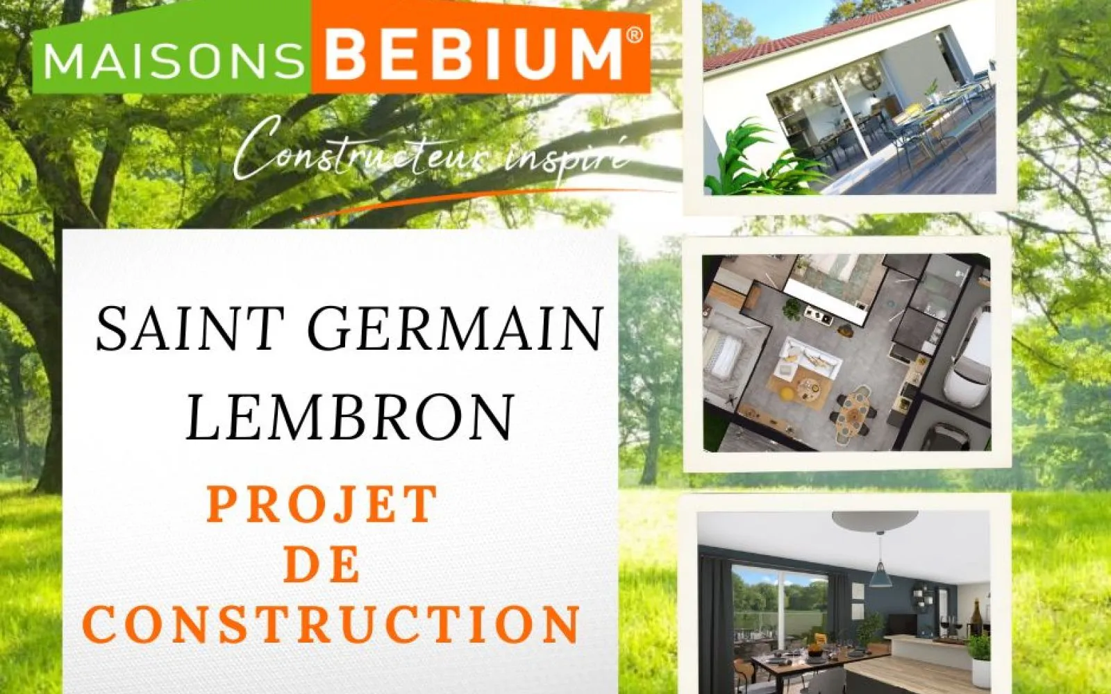 Terrain à bâtir de 571 m² à SAINT-GERMAIN-LEMBRON (63) à Saint-Germain-Lembron — photo 1