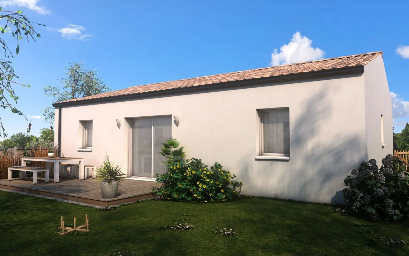 Projet de construction d'une maison 2 chambres de 70.43 m² sur un terrain à bâtir de 388 m2 à CHERVES-RICHEMONT (16). à Cherves-Richemont — photo 2