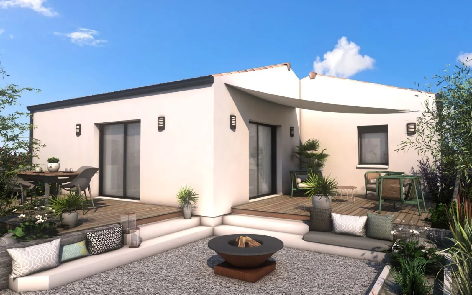 Projet de construction d'une maison 3 chambres de 80.68 m² sur un terrain à bâtir de 442 m2 à COGNAC (16). à Cognac — photo 1