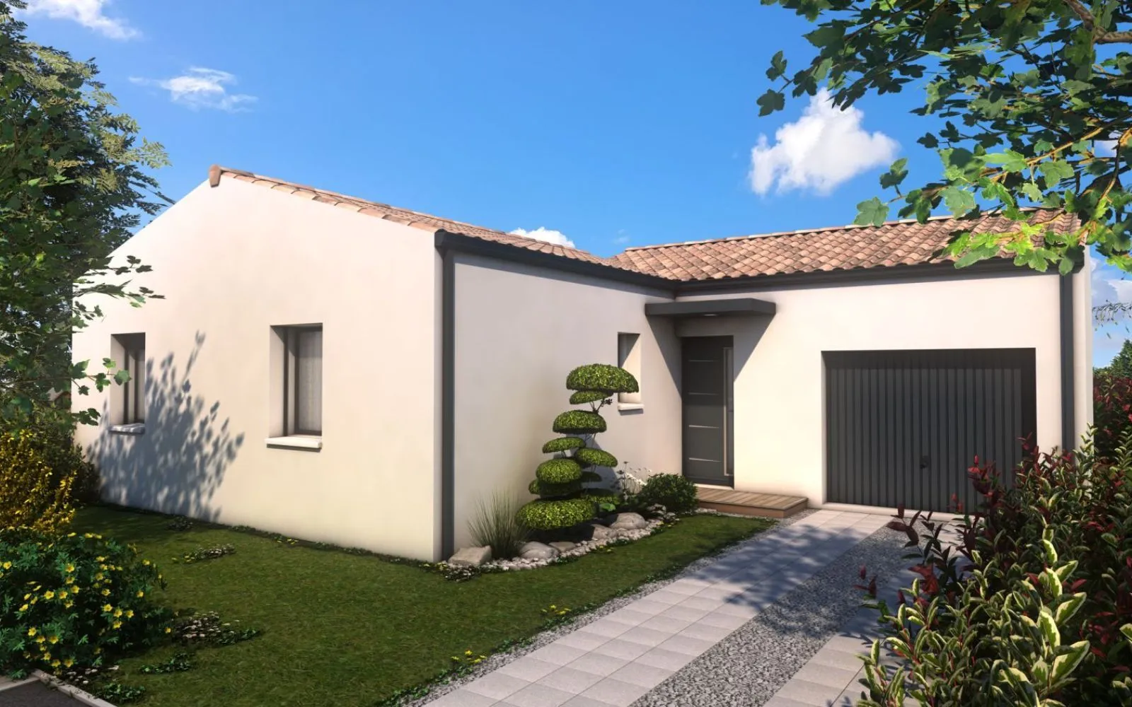 Projet de construction d'une maison 3 chambres de 80.68 m² sur un terrain à bâtir de 442 m2 à COGNAC (16). à Cognac — photo 2