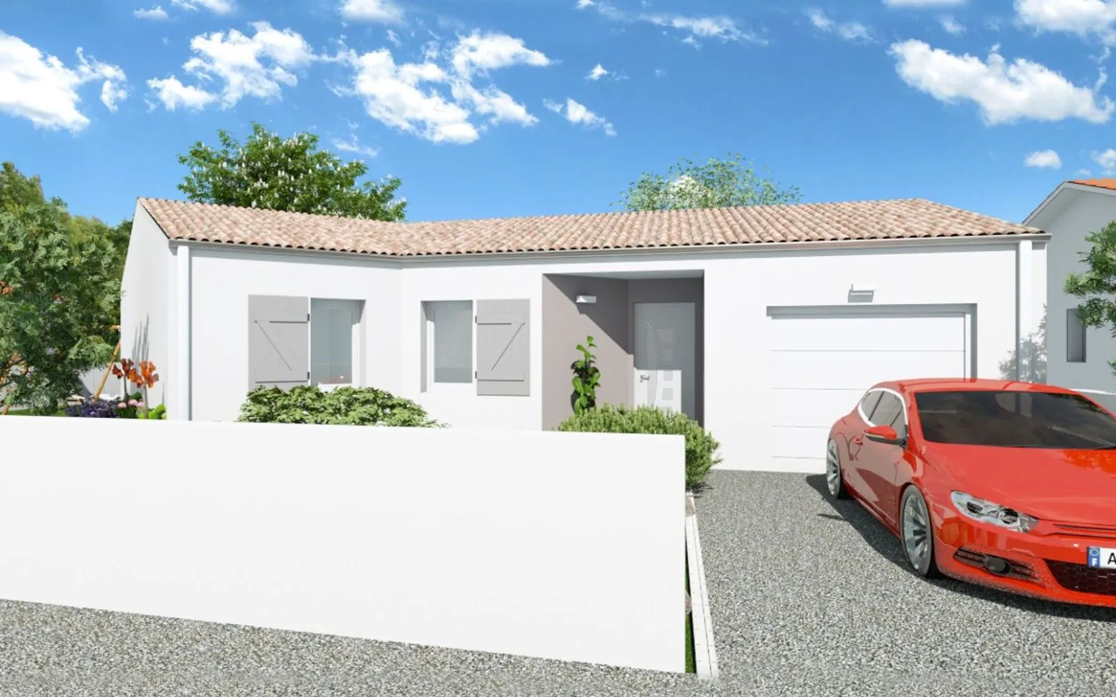 Projet de construction d'une maison 3 chambres de 81.69 m² sur un terrain à bâtir de 366 m2 à SAINT-GEORGES-DE-DIDONNE (17). à Saint-Georges-de-Didonne — photo 1