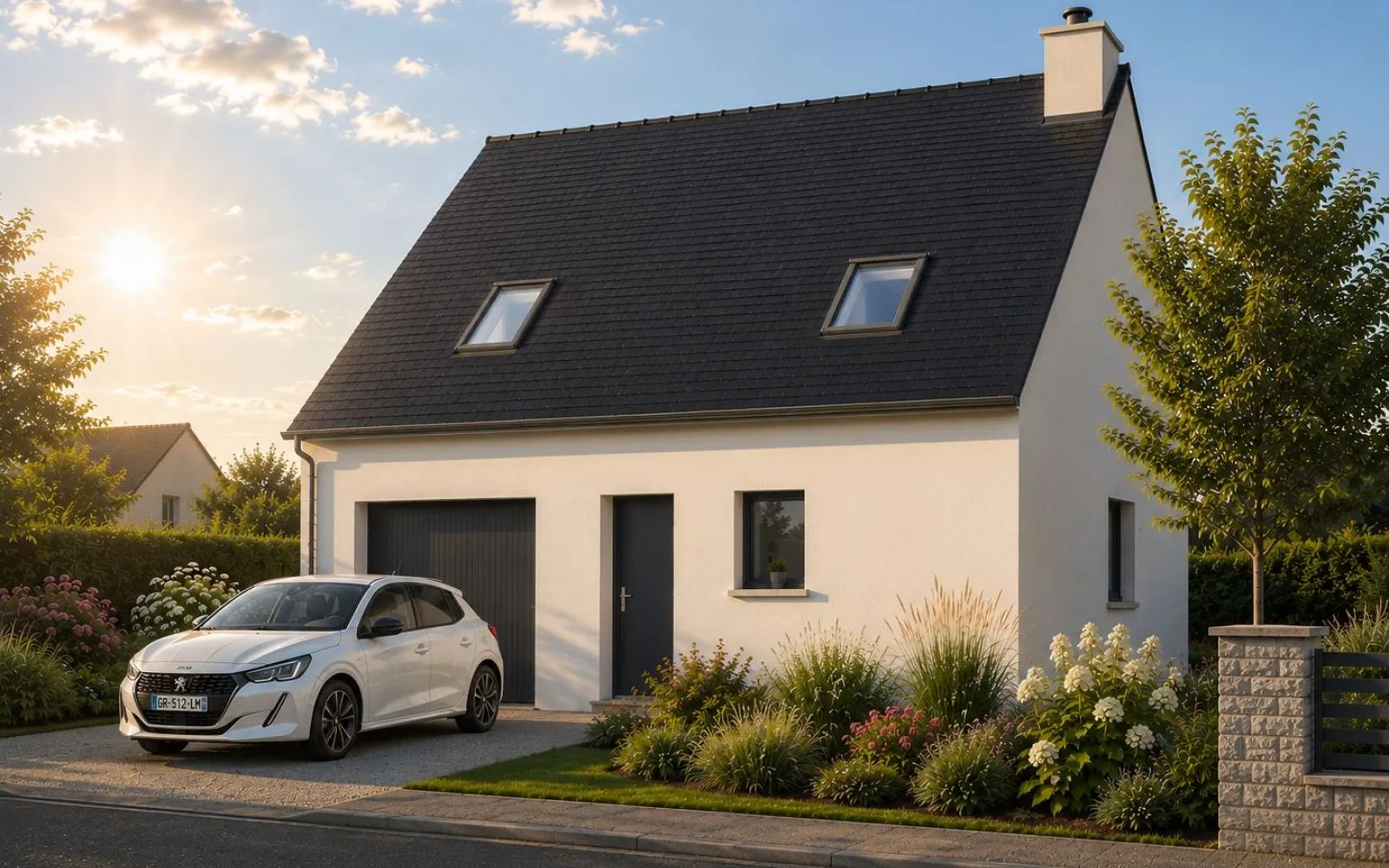 Projet de construction d'une maison 85 m² avec terrain à LANHOUARNEAU (29) à Lanhouarneau — photo 1