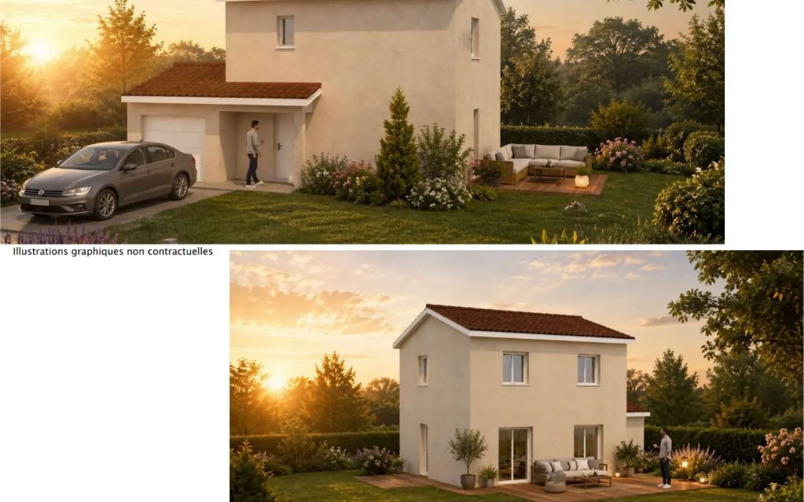 Projet de construction d'une maison 85 m² avec terrain à SAINT-DIDIER-DE-FORMANS (01) à Saint-Didier-de-Formans — photo 2