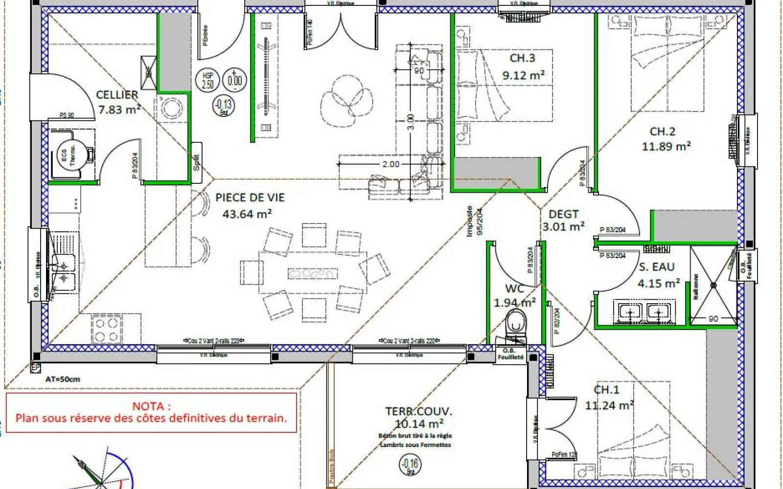 Projet de construction d'une maison 93 m² avec terrain à VIELLE-SAINT-GIRONS (40) à Vielle-Saint-Girons — photo 6