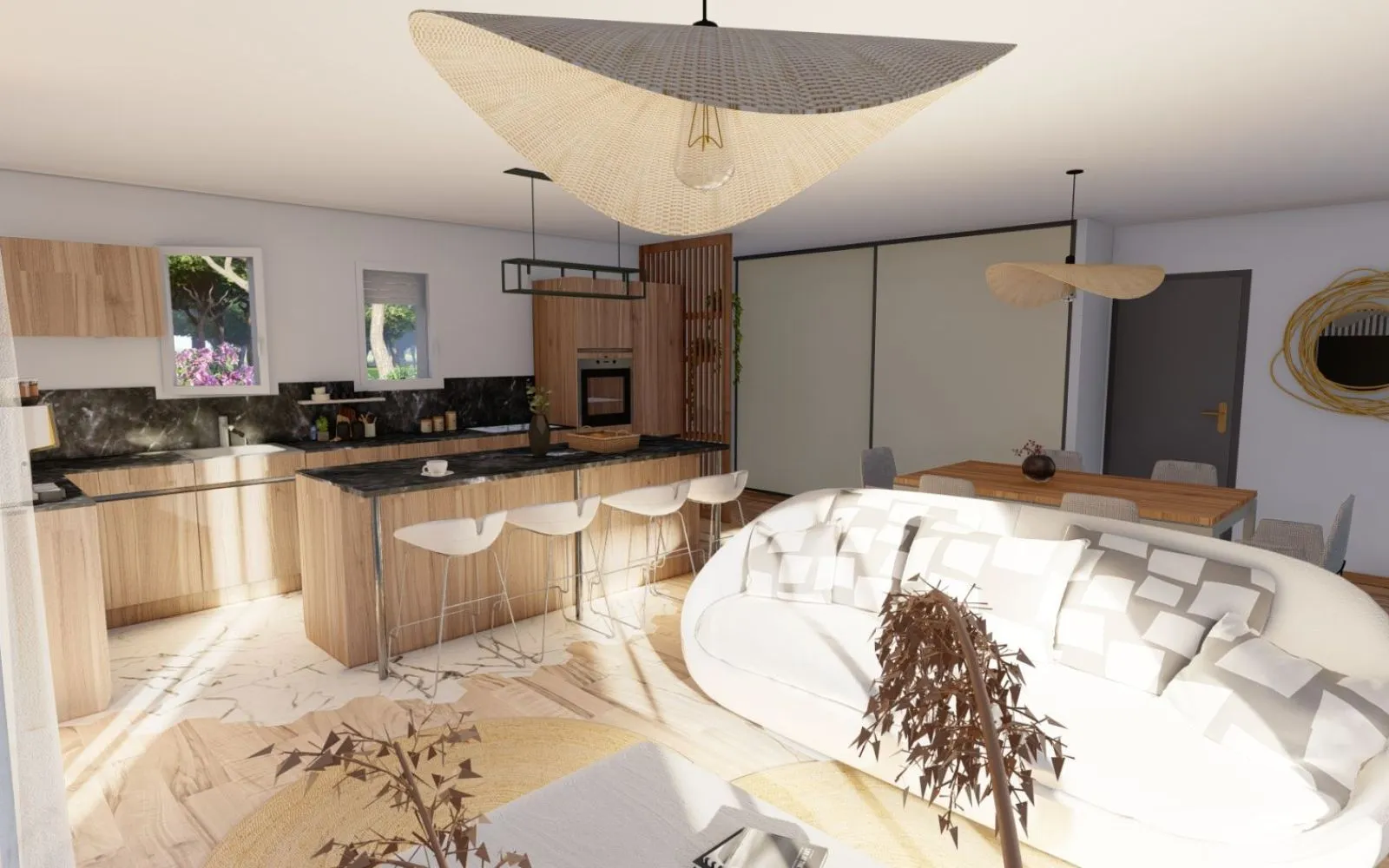 Projet de construction d'une maison 87 m² avec terrain à VILLENEUVE-DE-MARSAN (40) à Villeneuve-de-Marsan — photo 7