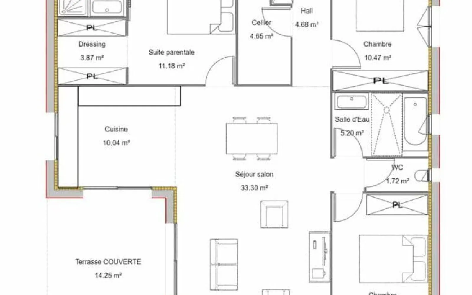 Projet de construction d'une maison 99 m² avec terrain à HAGETMAU (40) à Hagetmau — photo 2
