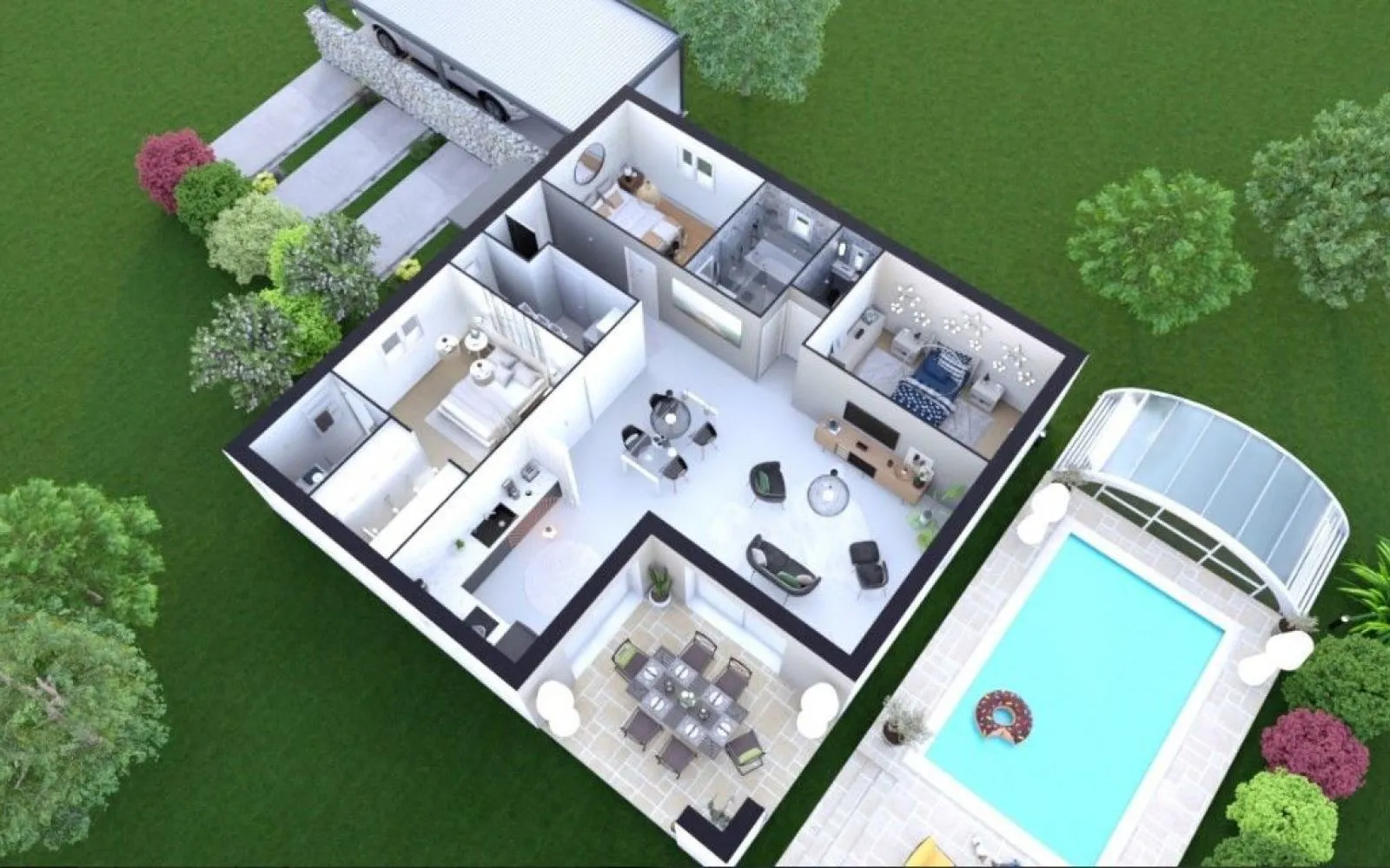 Projet de construction d'une maison 99 m² avec terrain à HAGETMAU (40) à Hagetmau — photo 4