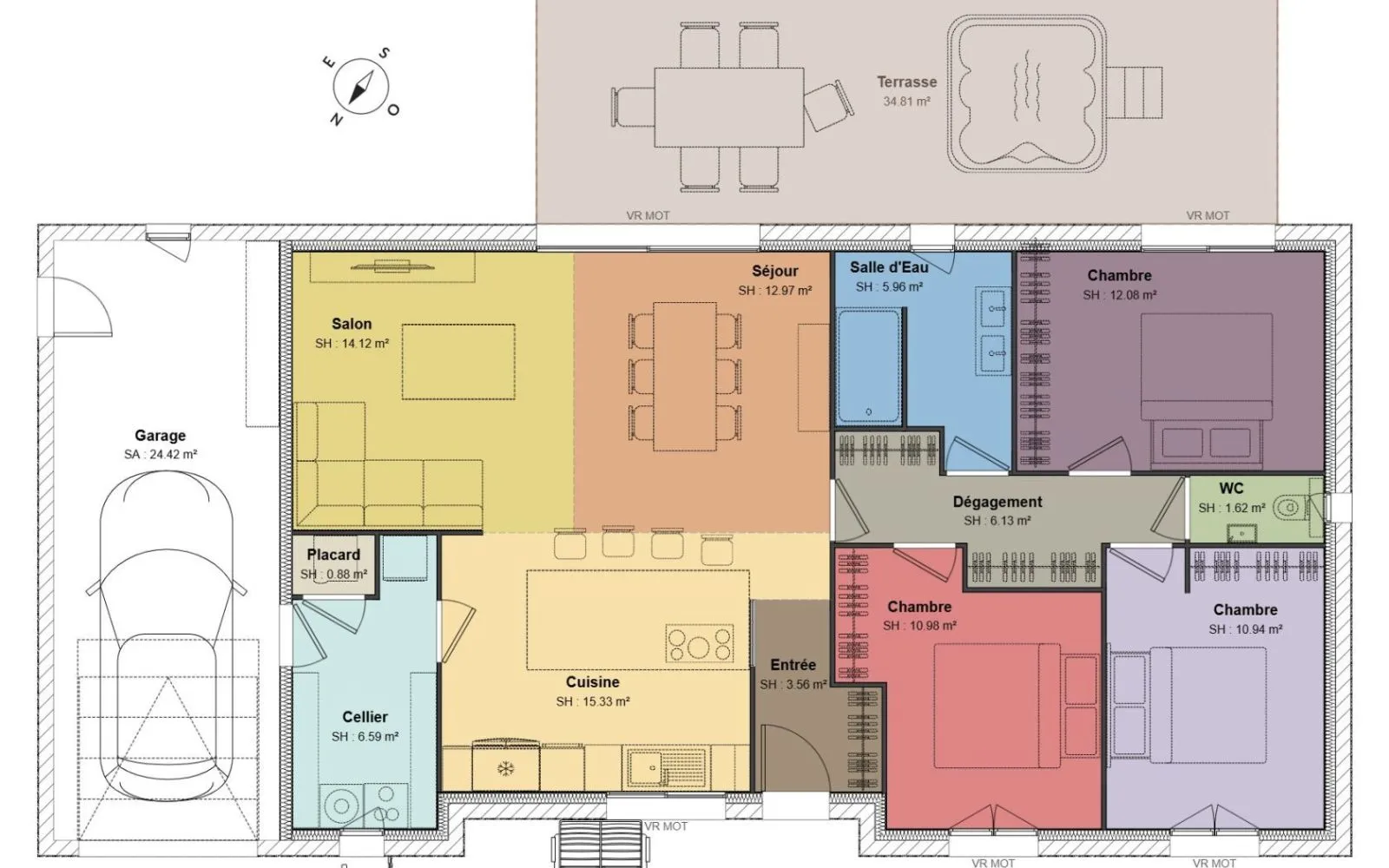 Projet de construction d'une maison 101 m² avec terrain à ESTIVAREILLES (03) à Estivareilles — photo 6