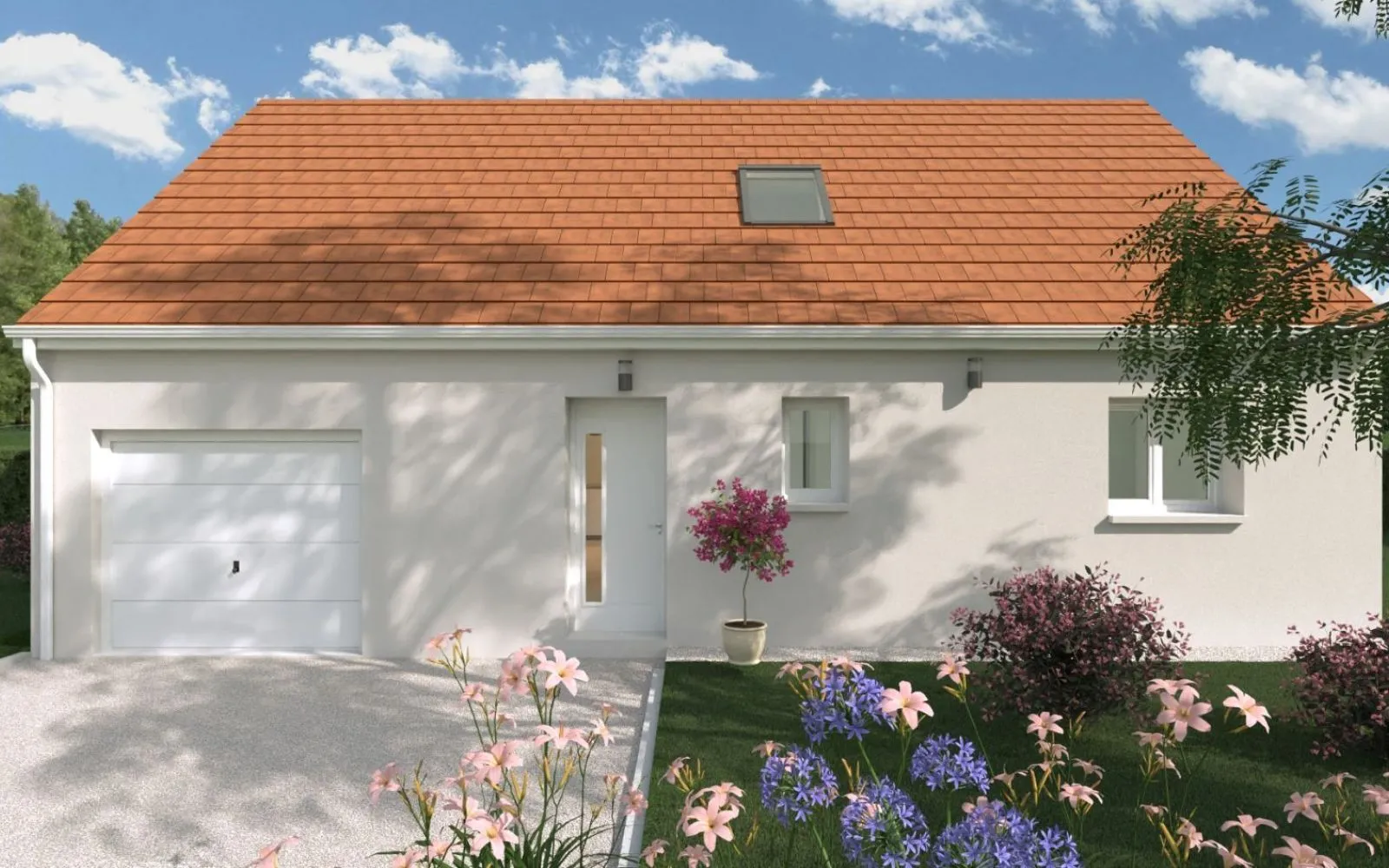 Projet de construction d'une maison 66.28 m² avec terrain à VILLENEUVE-LES-CERFS (63) à Villeneuve-les-Cerfs — photo 2
