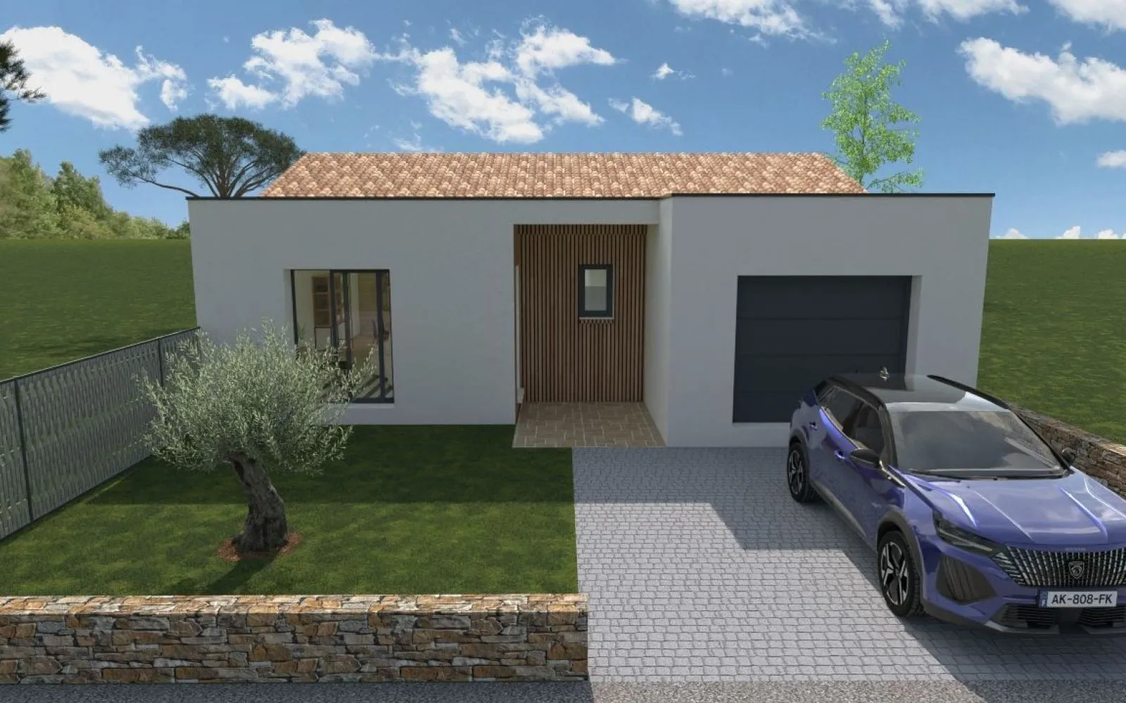Projet de construction d'une maison 72.82 m² avec terrain à LE FENOUILLER (85) à Le Fenouiller — photo 1