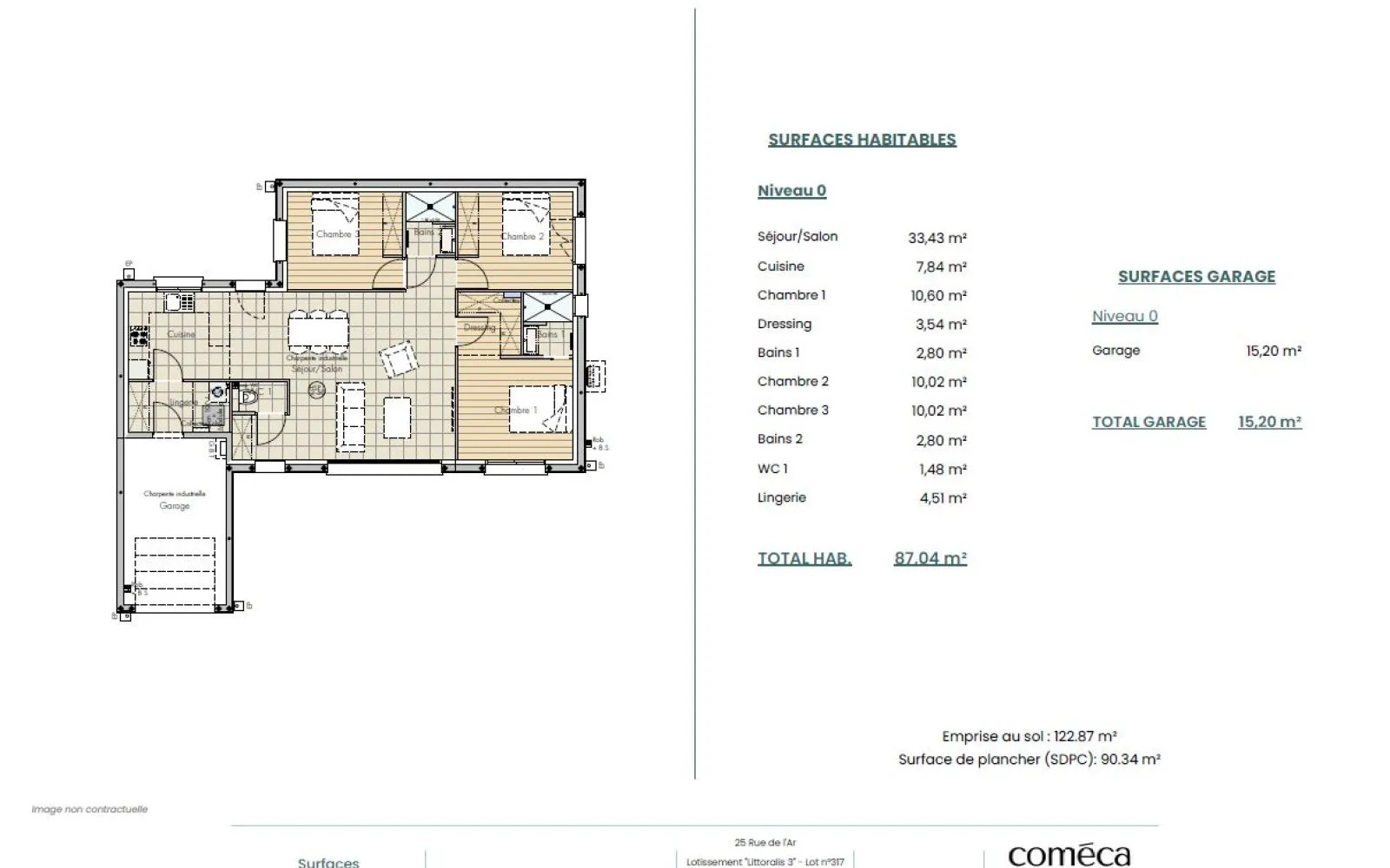 Projet de construction d'une maison 87.04 m² avec terrain à SAINT-JEAN-DE-MONTS (85) à Saint-Jean-de-Monts — photo 2