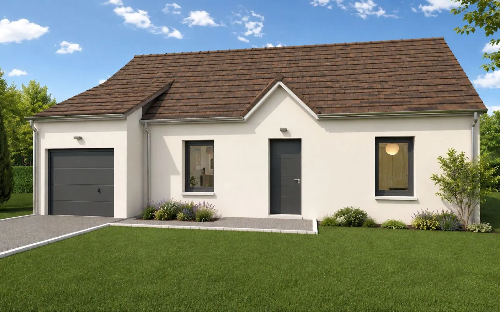 Projet de construction d'une maison 90 m² avec terrain à LA FERTE-BERNARD (72) à La Ferté-Bernard — photo 1