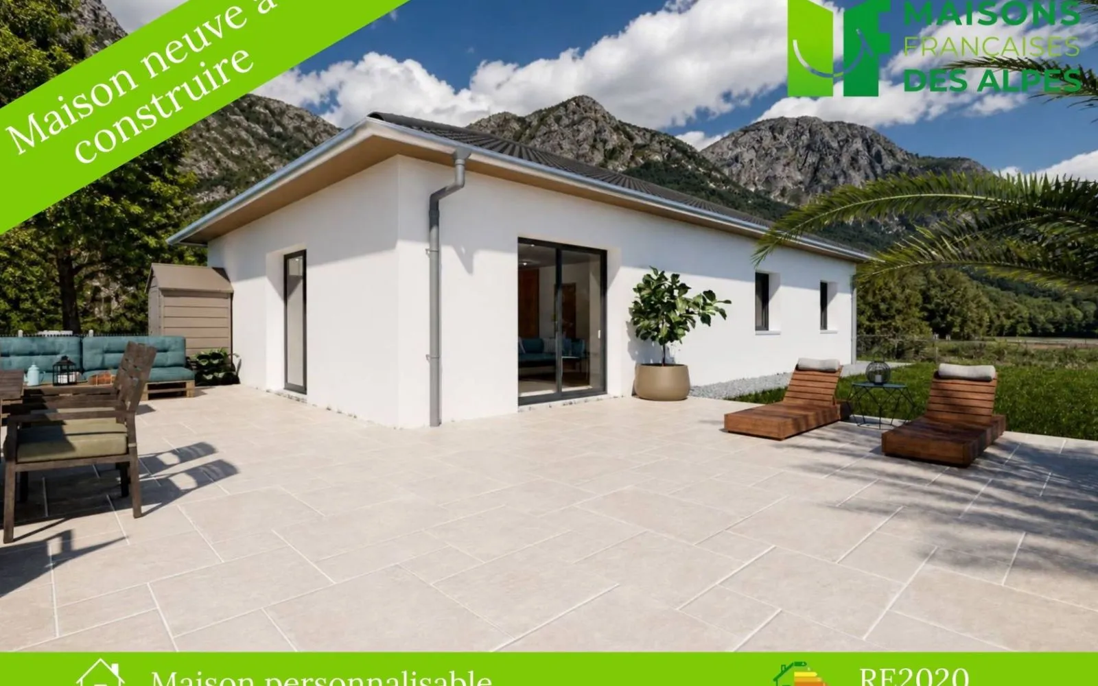 Projet de construction d'une maison 90 m² avec terrain à SAINT-ISMIER (38) à Saint-Ismier — photo 1