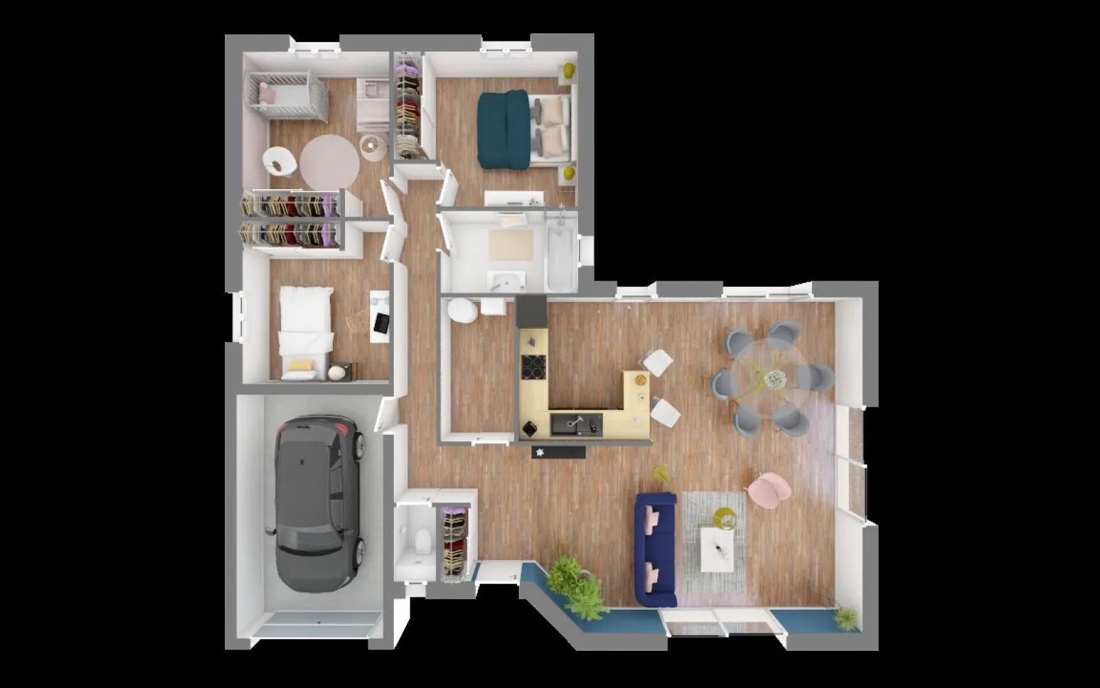Maison 99 m² avec terrain à LA MOTTE-D'AIGUES (84) à La Motte-d'Aigues — photo 4