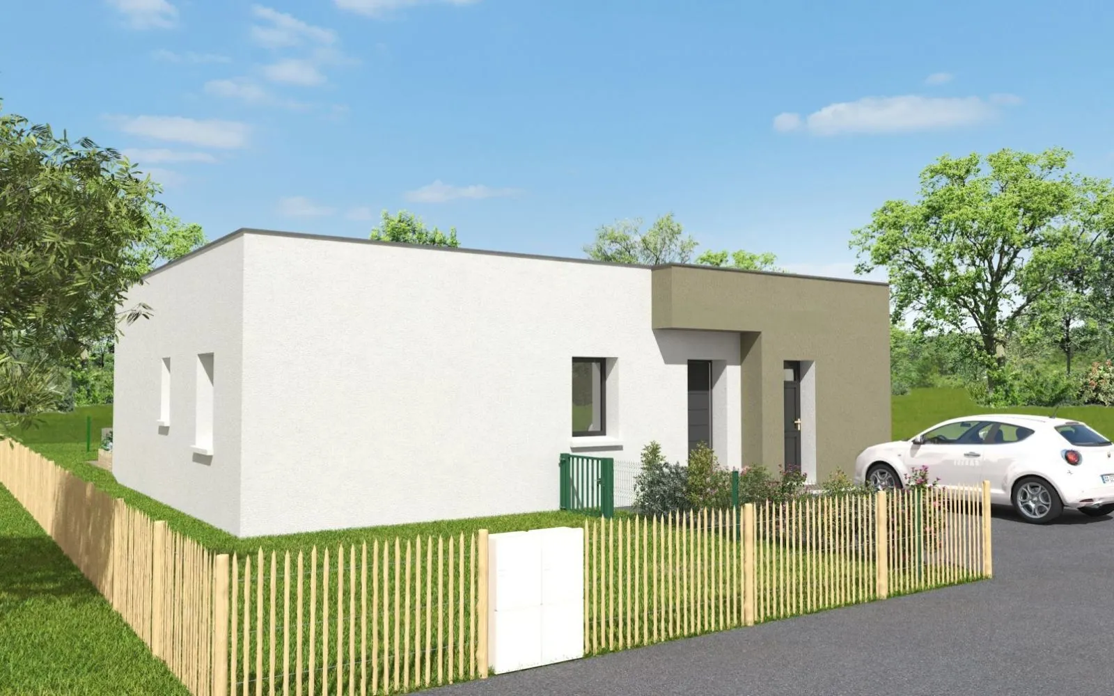 Projet de construction d'une maison 100 m² avec terrain à SAINT-CYR-LE-GRAVELAIS (53) à Saint-Cyr-le-Gravelais — photo 1