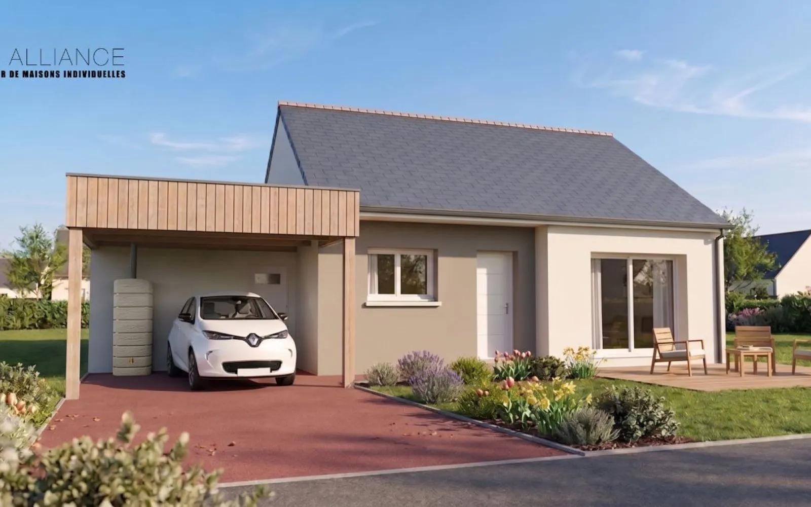 Projet de construction d'une maison 53 m² avec terrain à QUELAINES-SAINT-GAULT (53) à Quelaines-Saint-Gault — photo 1