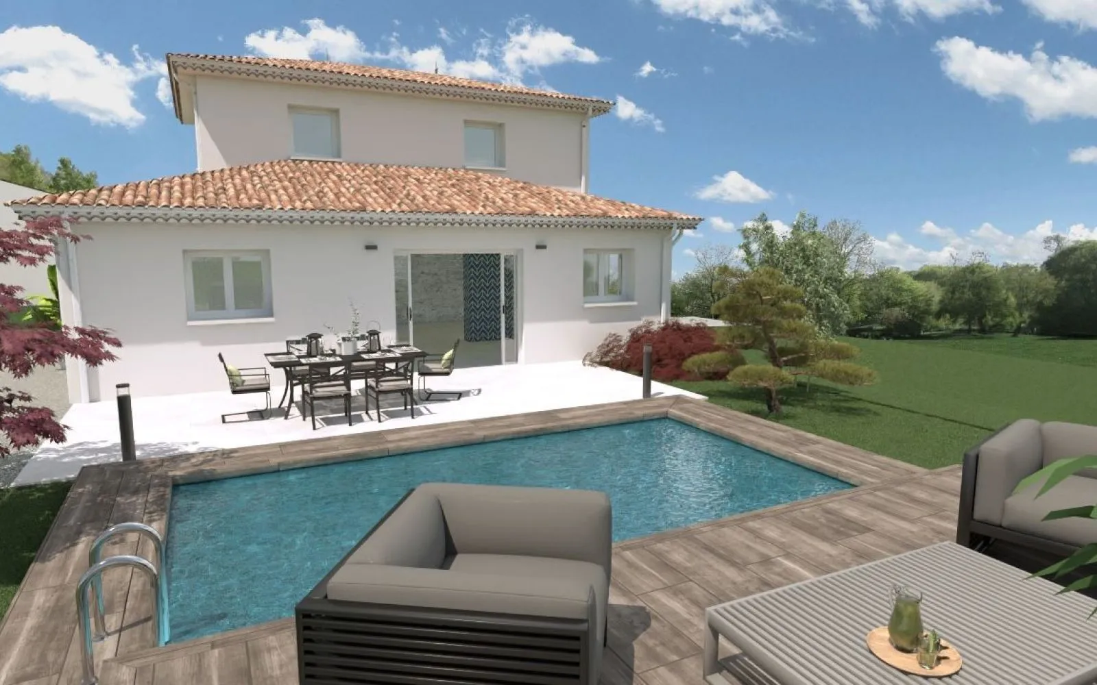 Projet de construction d'une maison 126 m² avec terrain à LESCURE-D'ALBIGEOIS (81) à Lescure-d'Albigeois — photo 1