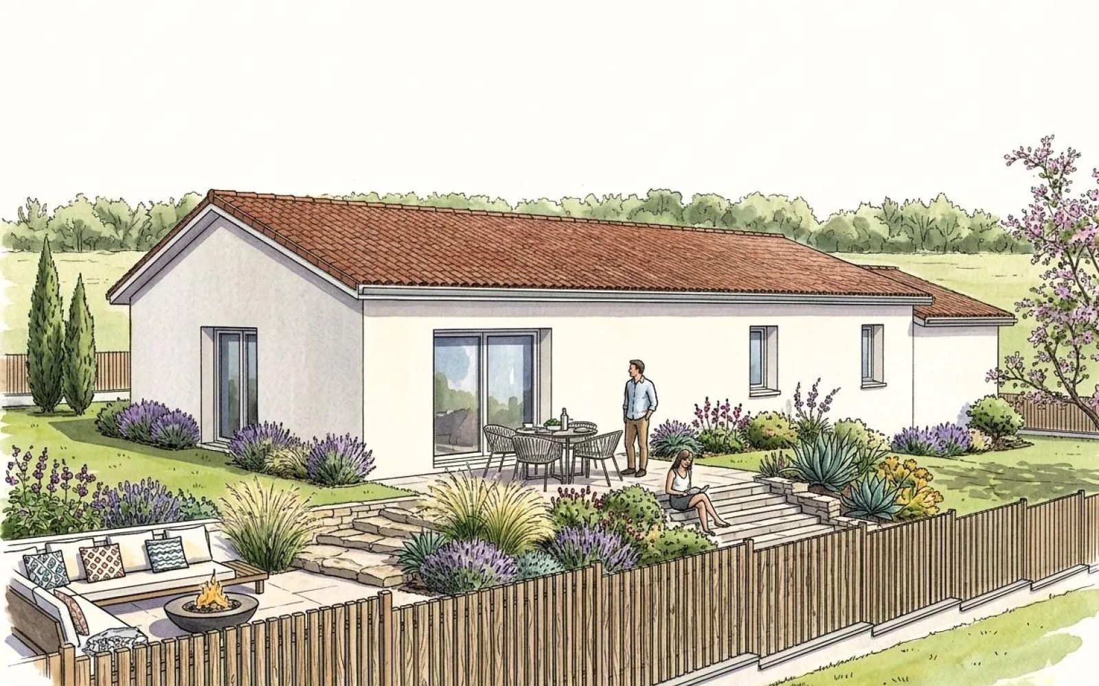 Projet de construction d'une maison 106 m² avec terrain à SAINTE-OLIVE (01) à Sainte-Olive — photo 2