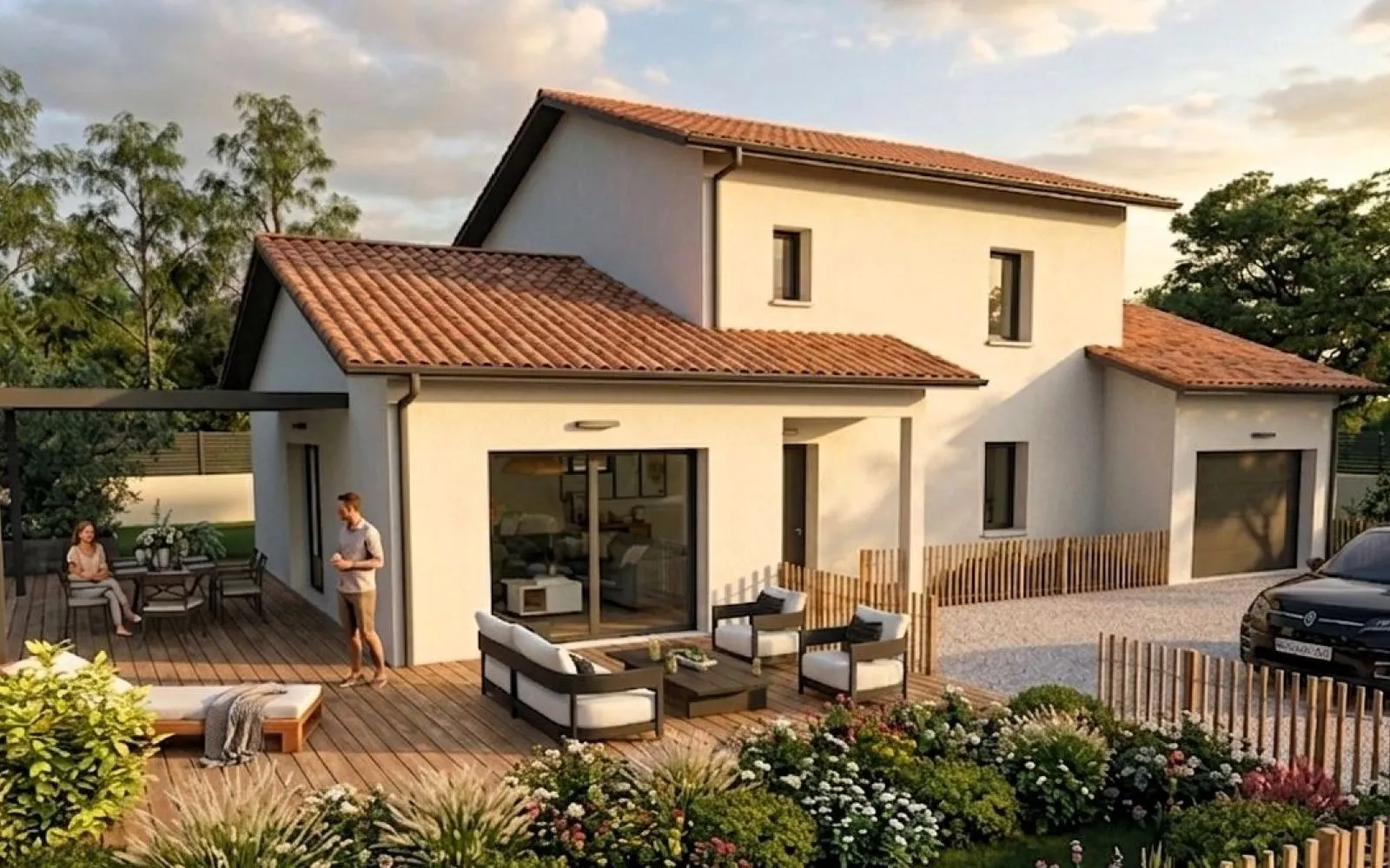 Projet de construction d'une maison 119 m² avec terrain à PERREX (01) à Perrex — photo 1