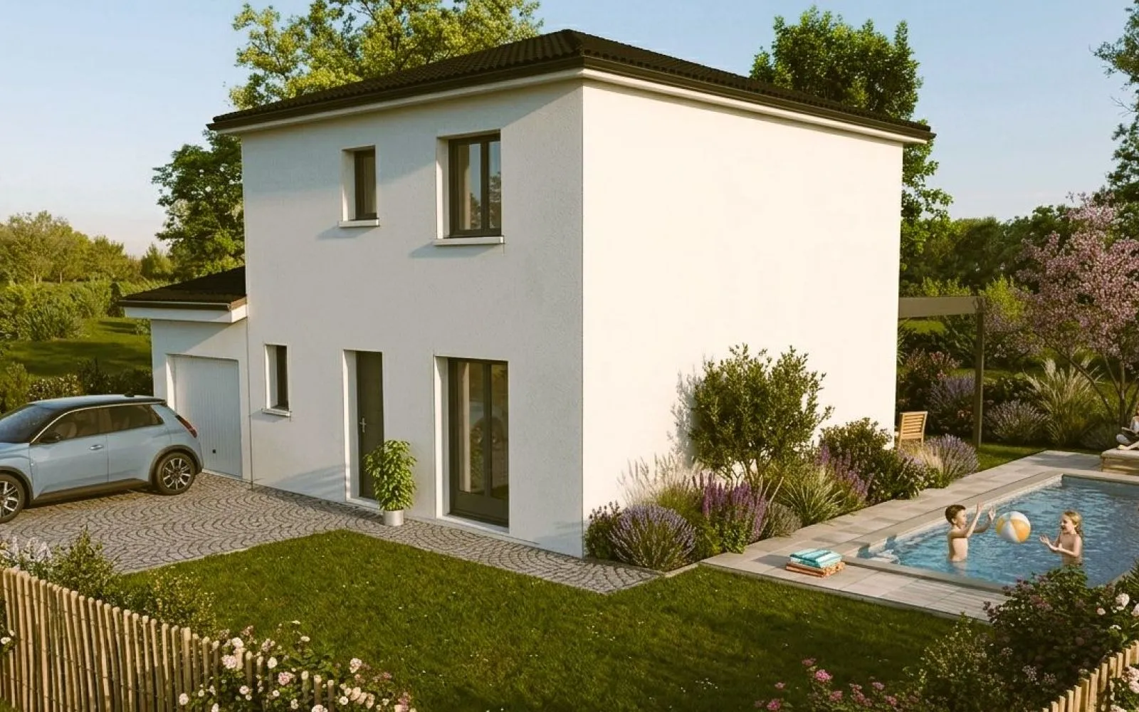 Projet de construction d'une maison 90 m² avec terrain à PERREX (01) à Perrex — photo 1