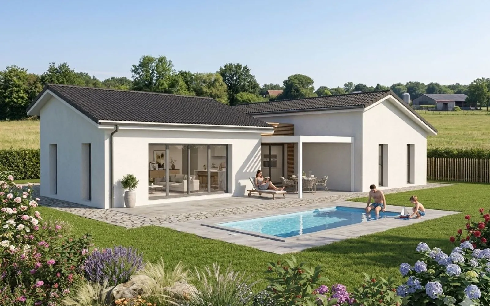 Projet de construction d'une maison 115 m² avec terrain à PRISSE (71) à Prissé — photo 1
